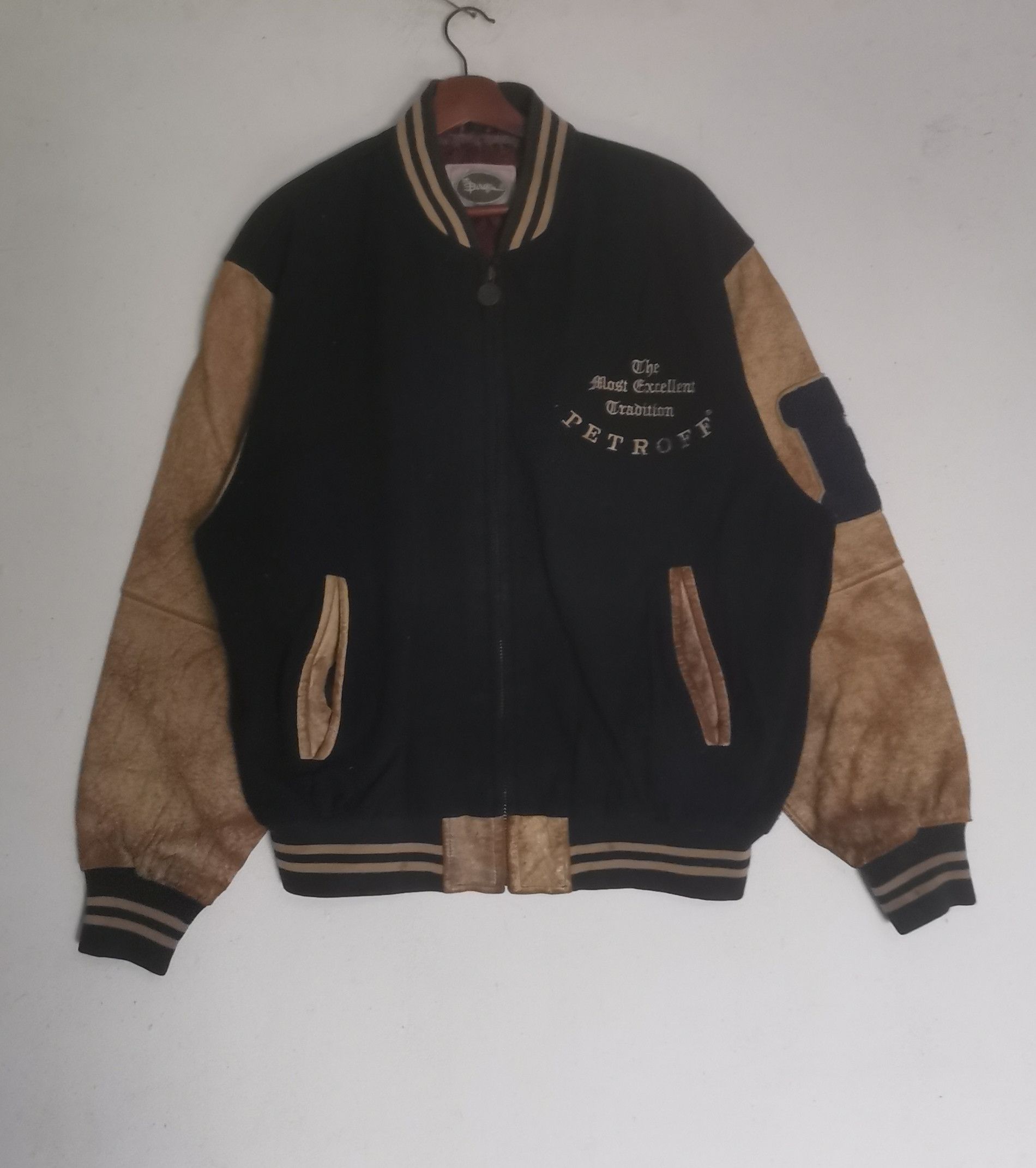 Vintage Rare vintage Petroff Varsity jacket Size US L / EU 52-54 / 3 - 1 Thumbnail
