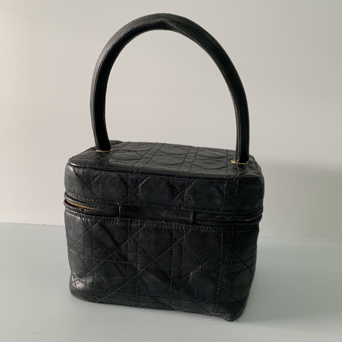 Dior Christian Dior Cannage Quilted Vanity Bag Size ONE SIZE - 2 Thumbnail