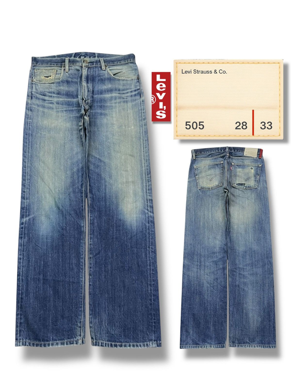 Levi's Vintage 02 Levi’s 505 Japan - Faded Wash, Distressed Denim Size US 34 / EU 50 - 1 Thumbnail