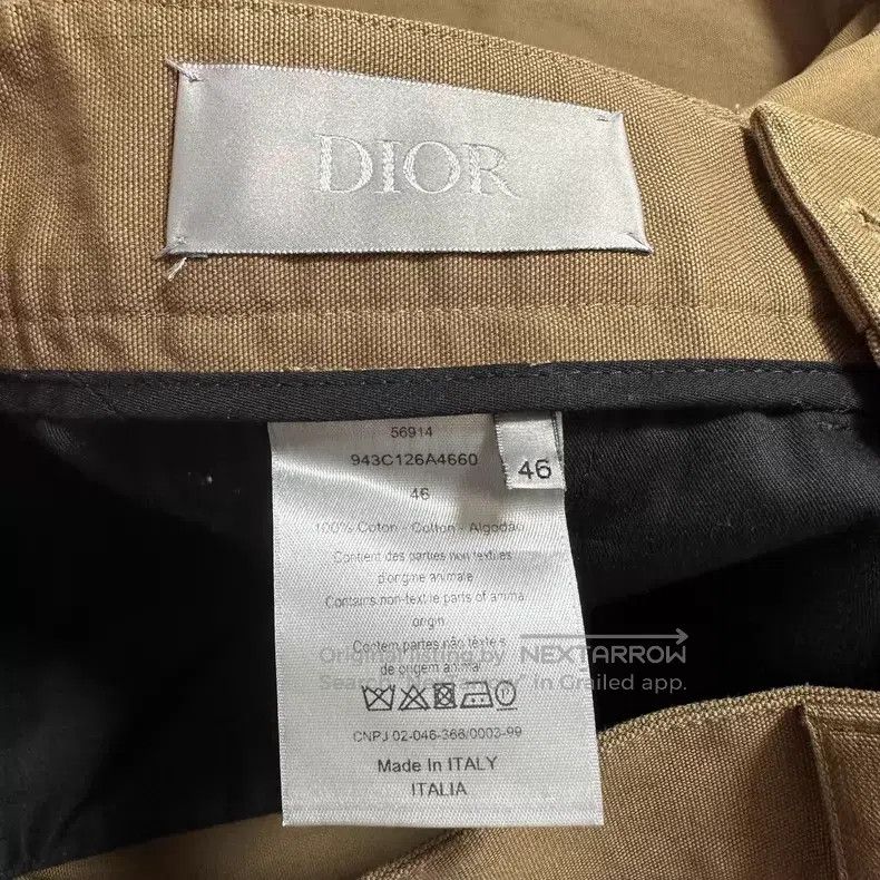 Dior Dior Khaki, drawstring, metal buckle, overalls, casual pan Size US 30 / EU 46 - 6 Thumbnail