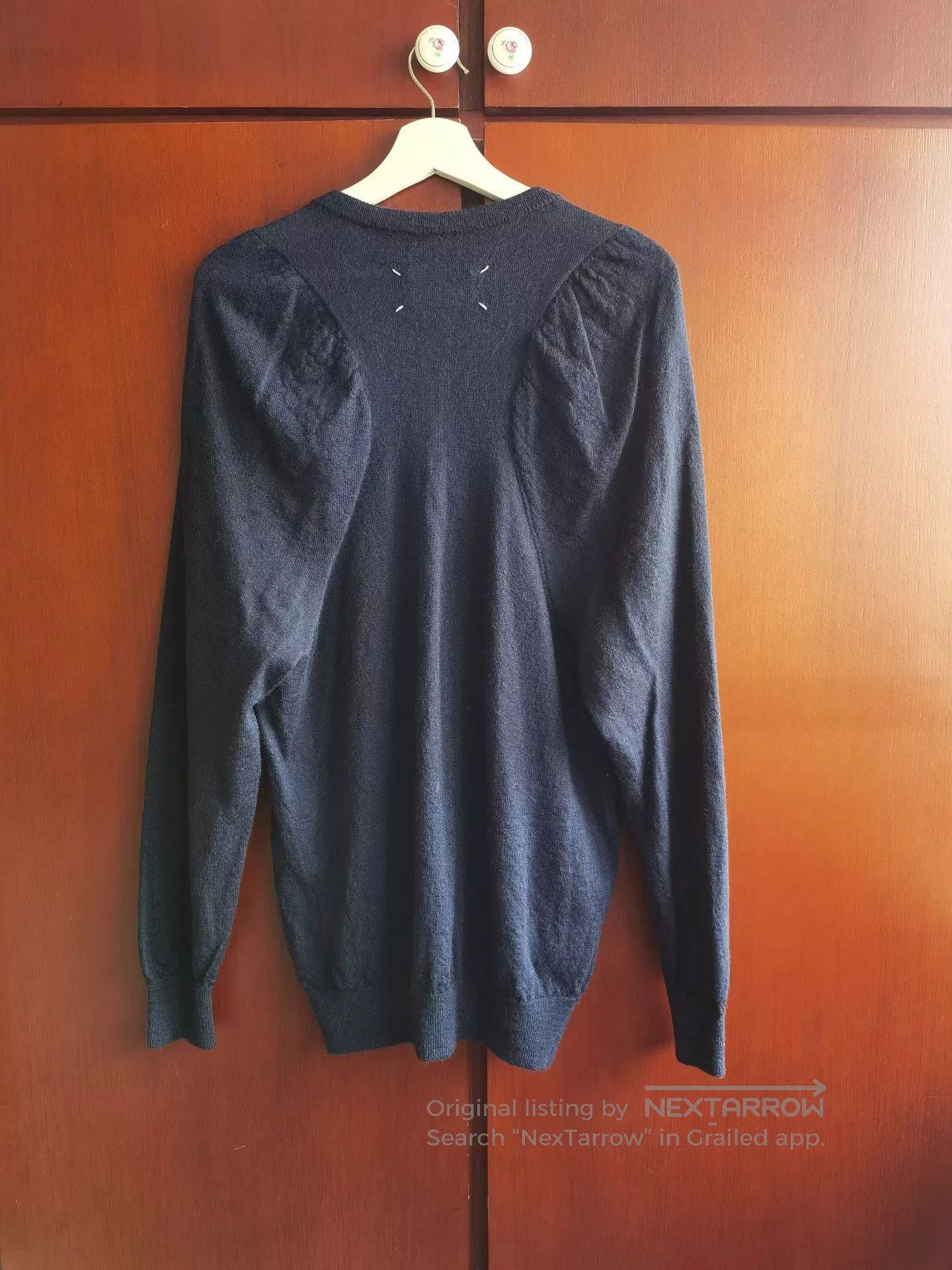 Maison Margiela Maison Margiela Wool Sweater with V-neck. Size M / US 6-8 / IT 42-44 - 3 Thumbnail