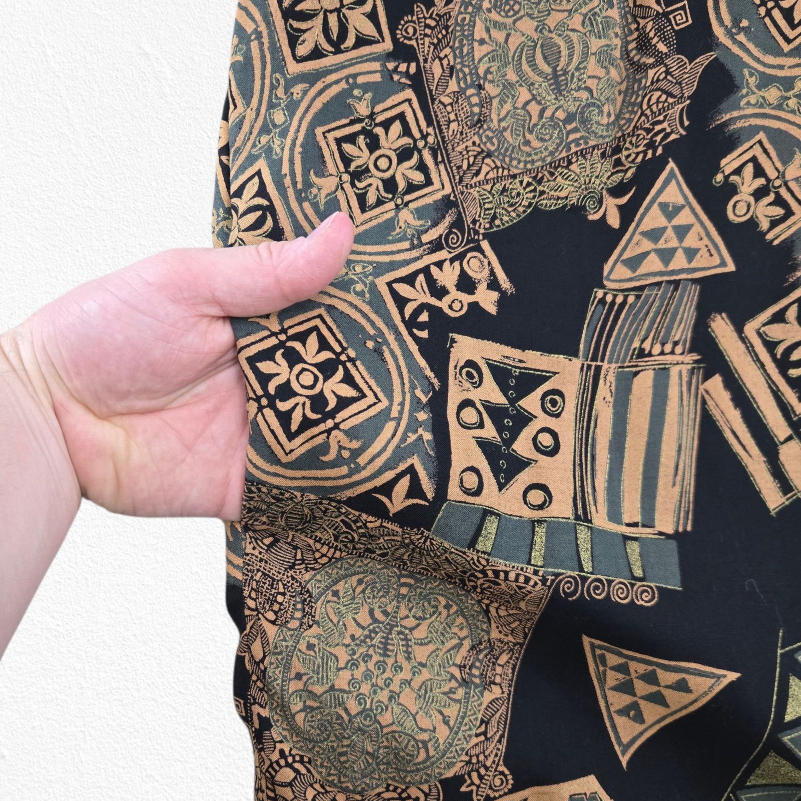 Vintage Vintage Oversized Abstract Print Dress Tunic Size Large Size L / US 10 / IT 46 - 9 Thumbnail