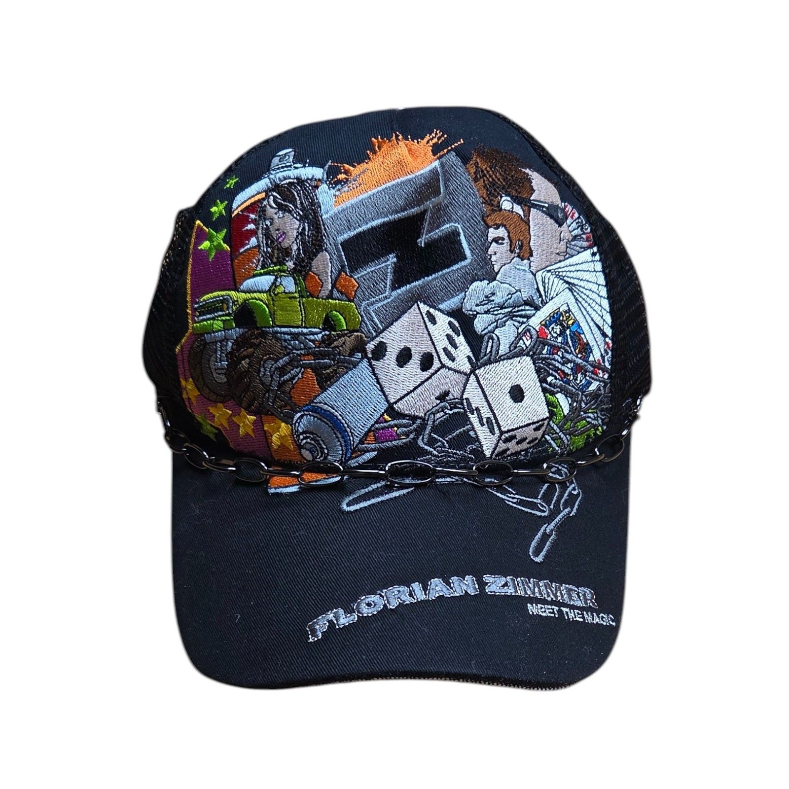 Vintage Florian Zimmer Meet The Magic Ed Hardy Style Hat Cap Size ONE SIZE - 1 Thumbnail