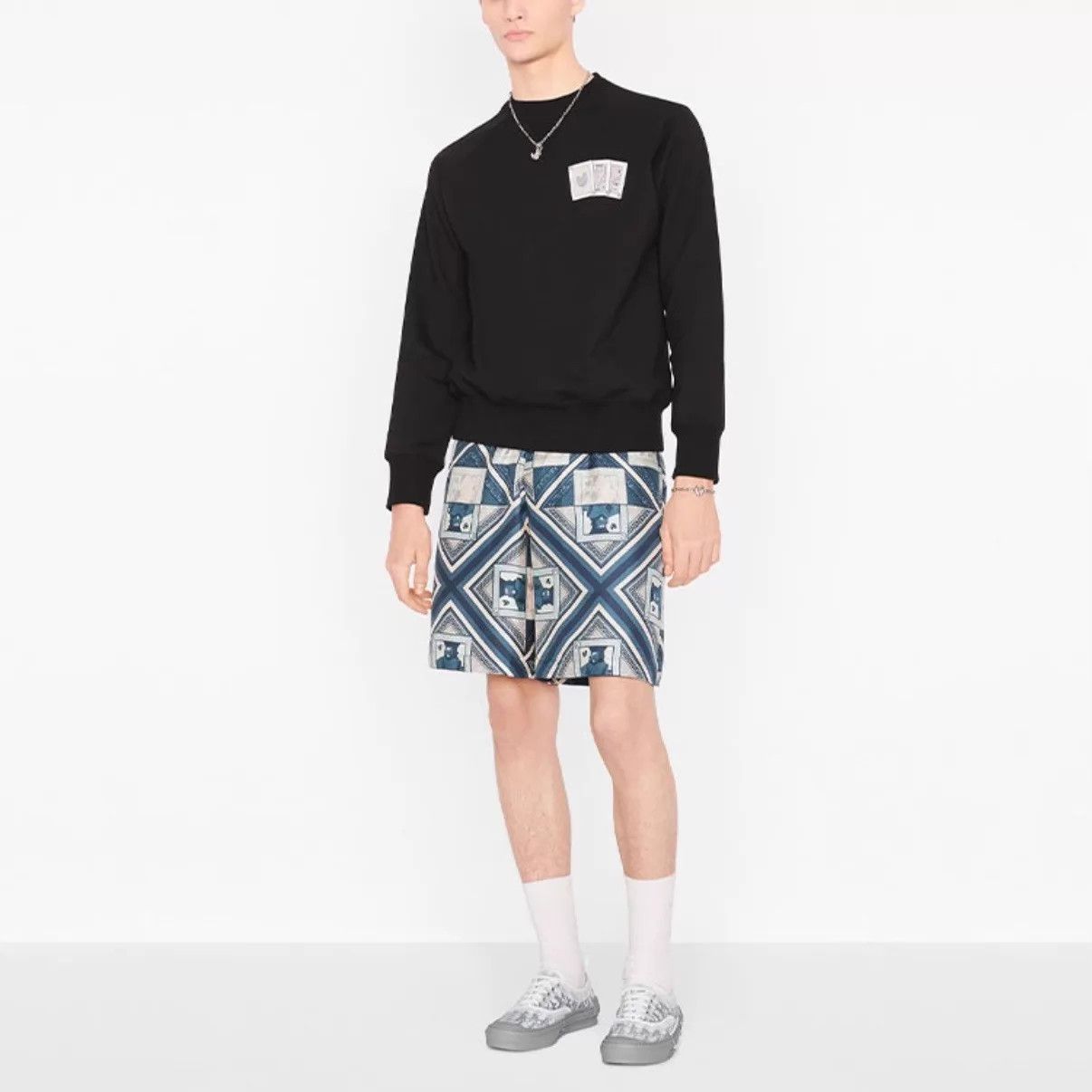 Dior DIOR x Kenny Scharf Poker Card Logo Sweatshirt Black XS Size US XS / EU 42 / 0 - 6 Thumbnail