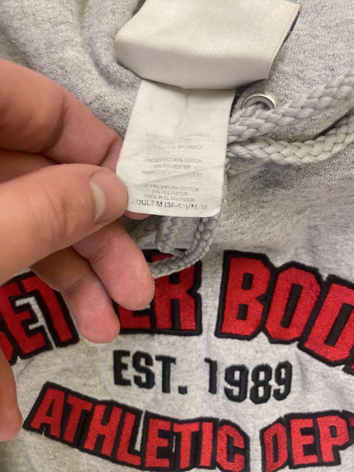 Designer Better Bodies Athletic Dept. Hoodie - Grey - Size US M / EU 48-50 / 2 - 4 Thumbnail