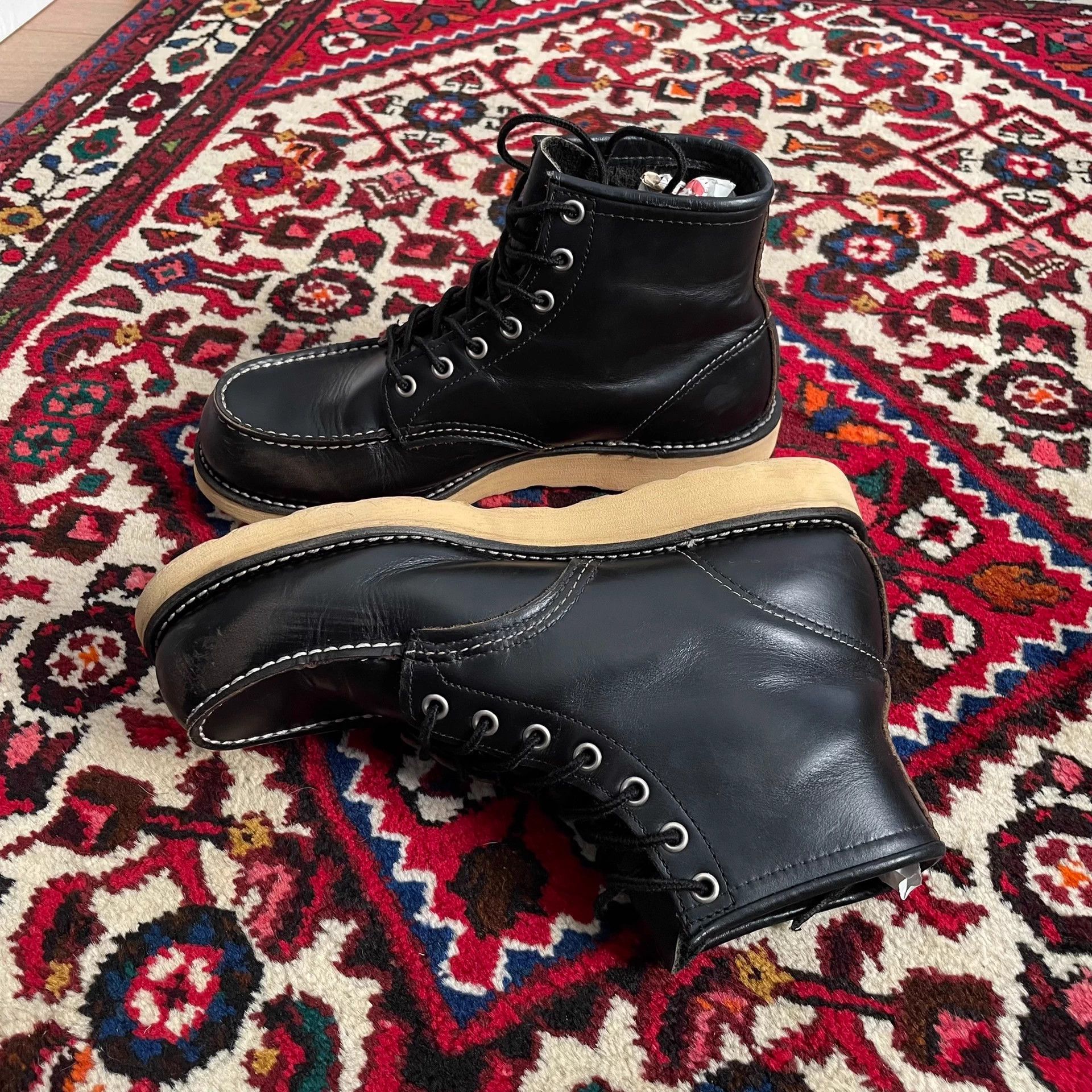 Red Wing Red Wing 8130 Work Boots Tea Core Leather 8E Size US 8 / EU 41 - 7 Thumbnail