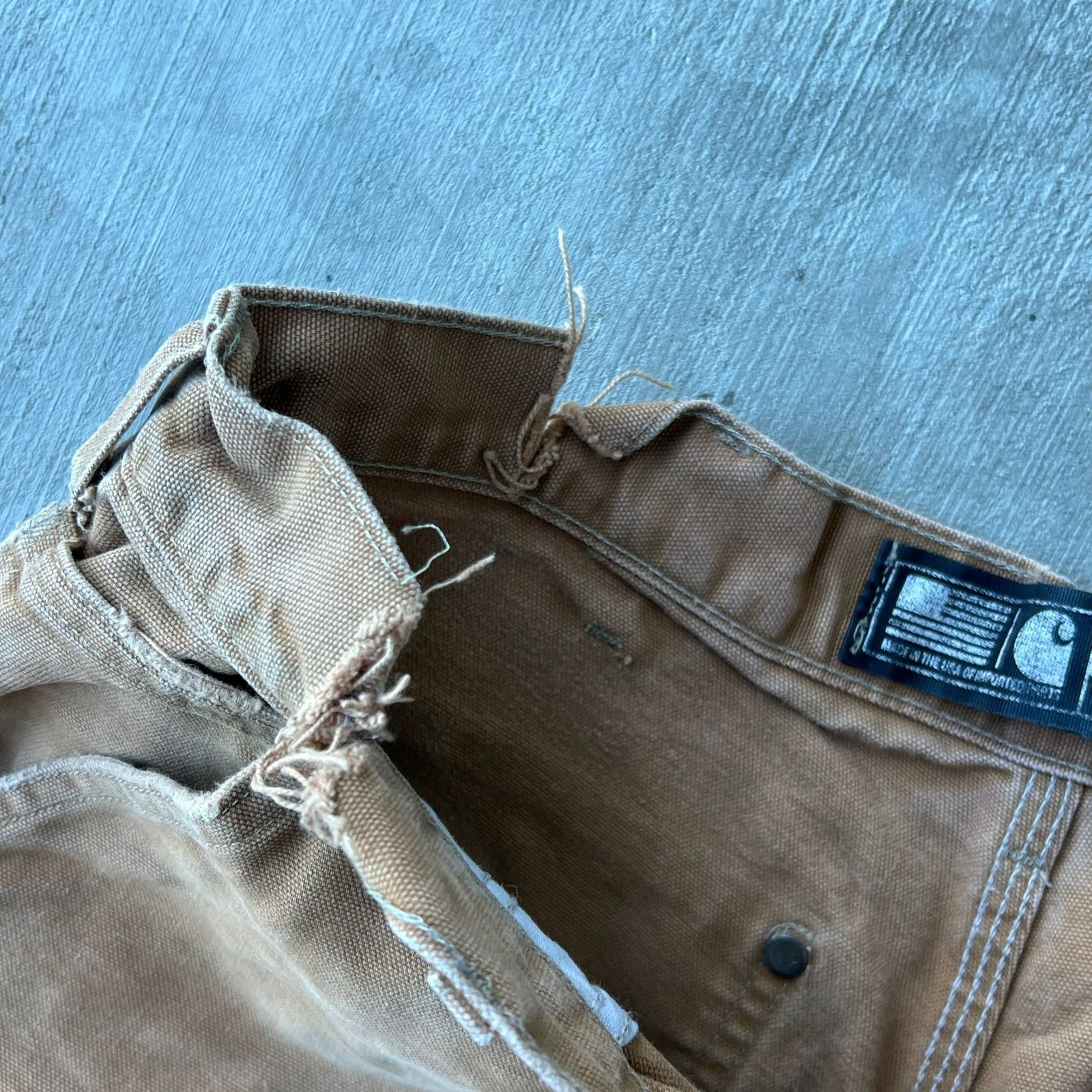 Carhartt × Vintage Carhartt brown double knee work wear carpenter pants Size US 32 / EU 48 - 5 Thumbnail