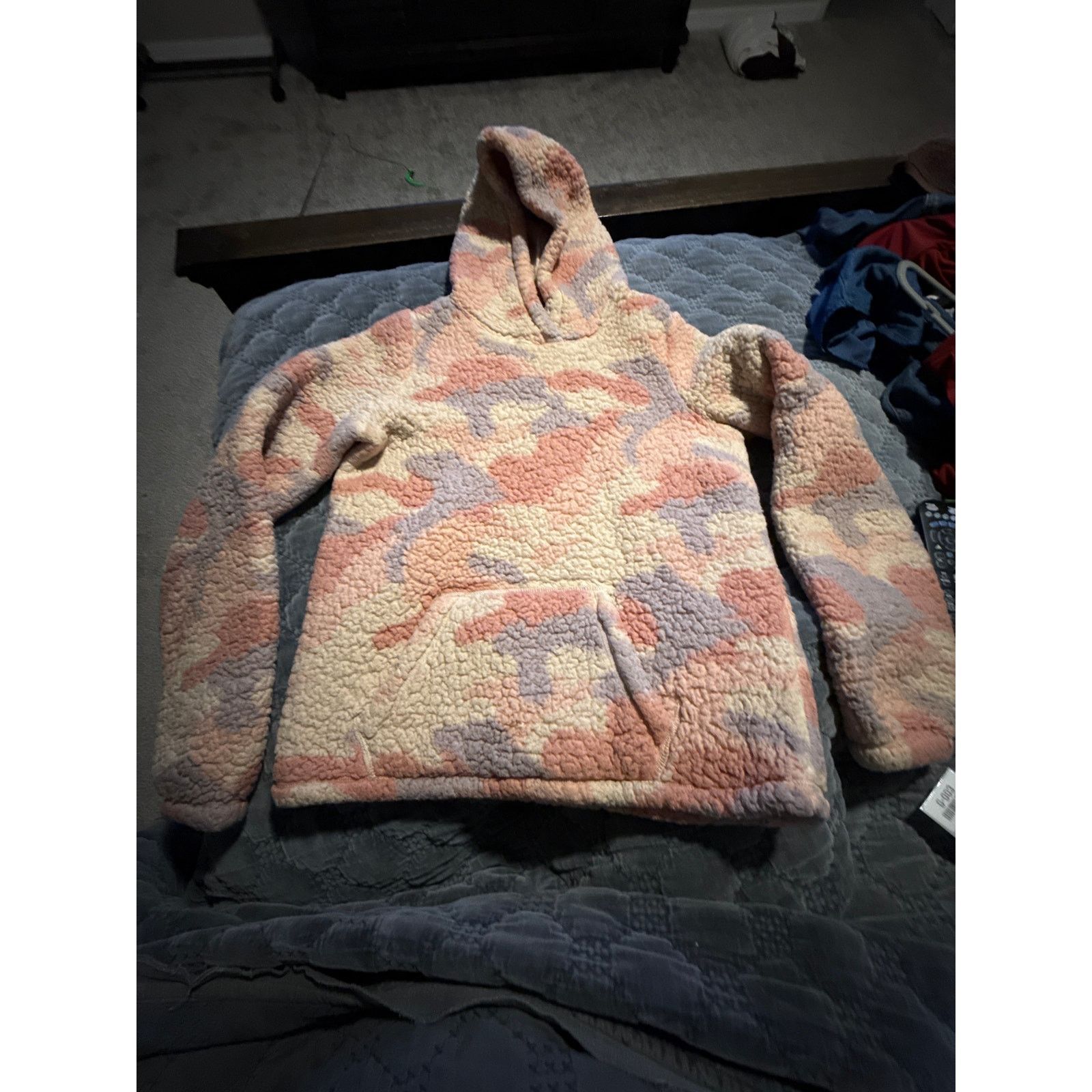 Hollister Hollister Sherpa Hoodie Women Pink Fleece Jacket M - G008 Size M / US 6-8 / IT 42-44 - 3 Thumbnail