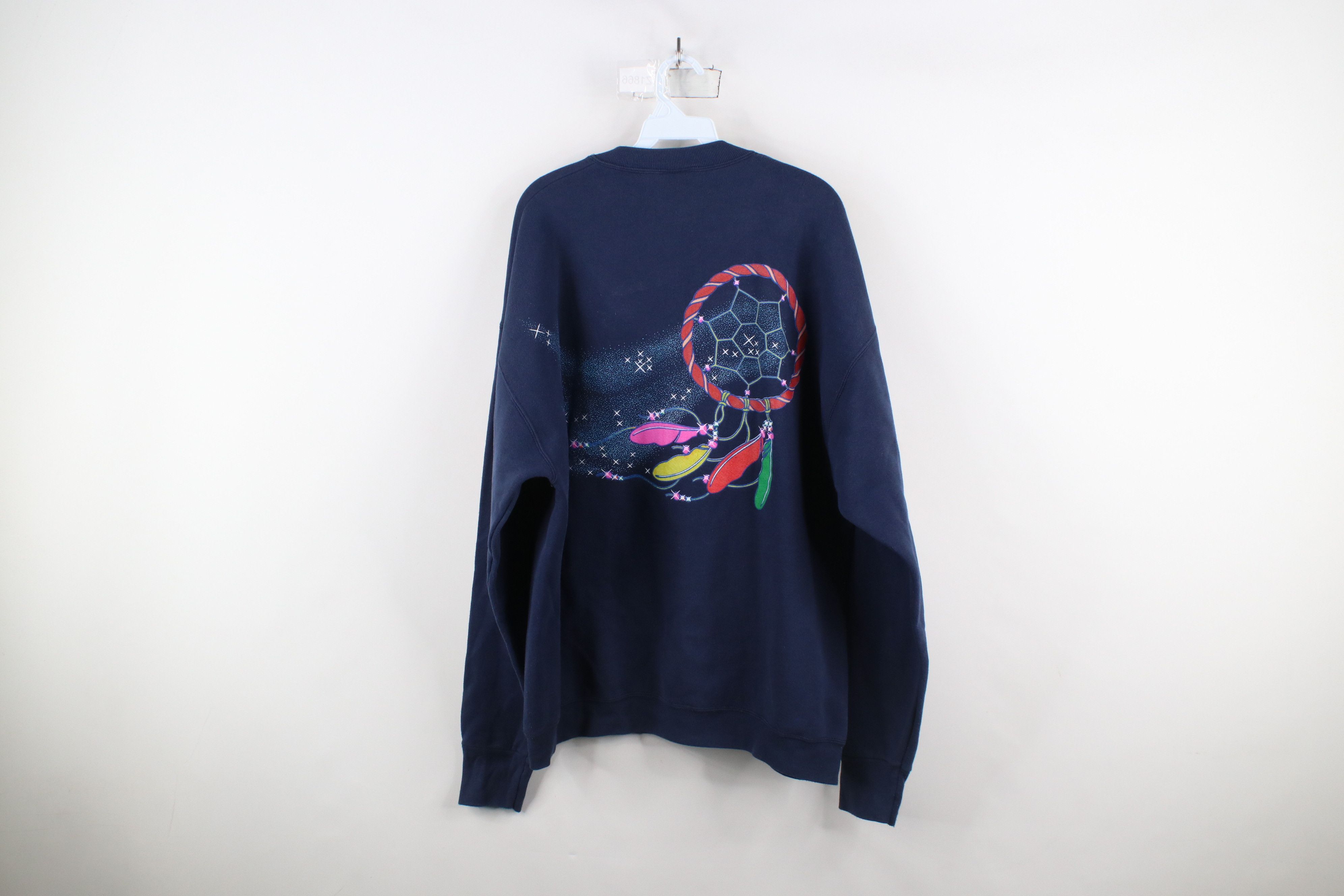 Vintage Vintage 90s Streetwear Dreams Dreamcatcher Sweatshirt USA Size US XL / EU 56 / 4 - 14 Thumbnail
