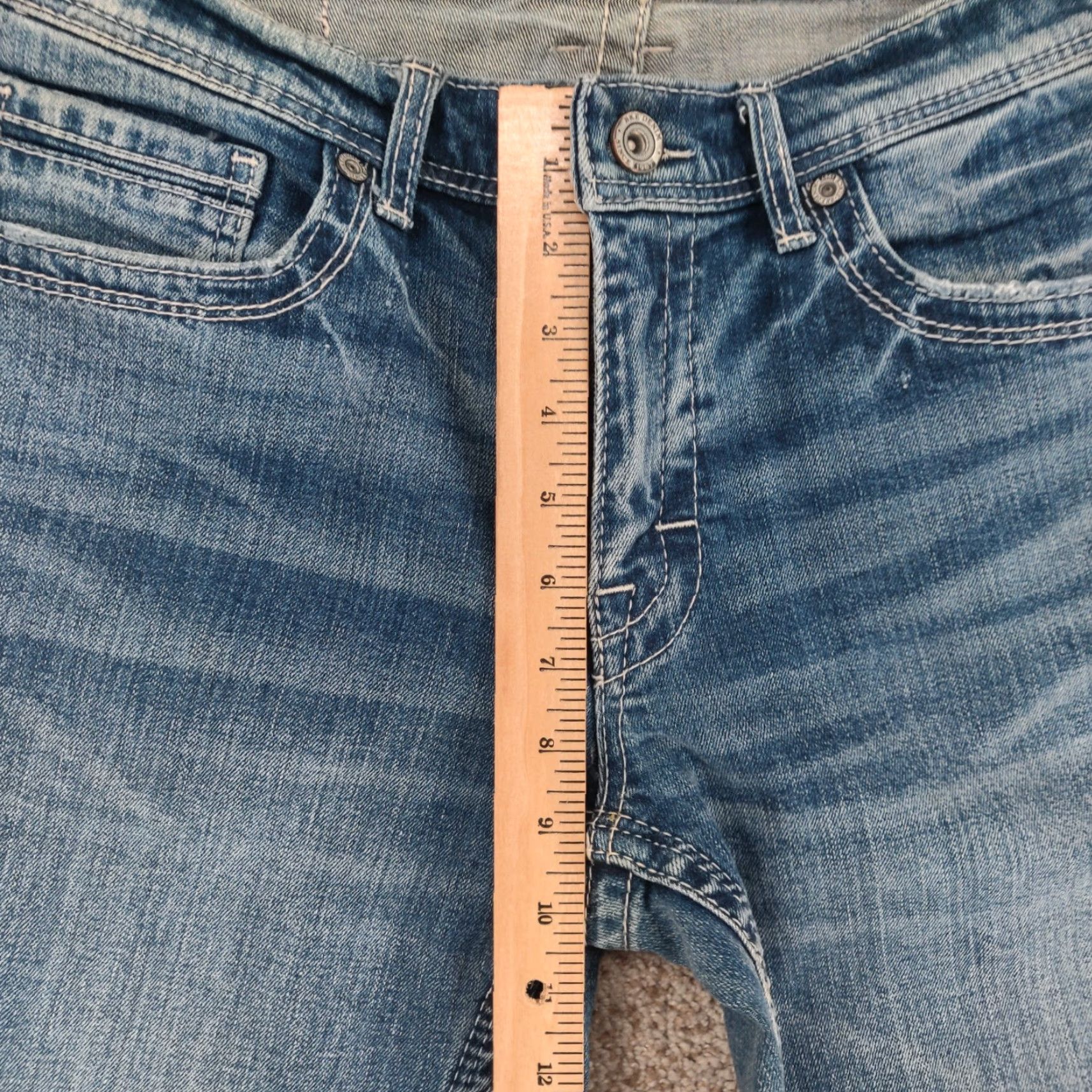 BKE BKE Fulton Jeans Mens 32X34 Blue Medium Wash Relaxed Straight Denim Pants Jeans Size US 32 / EU 48 - 3 Thumbnail