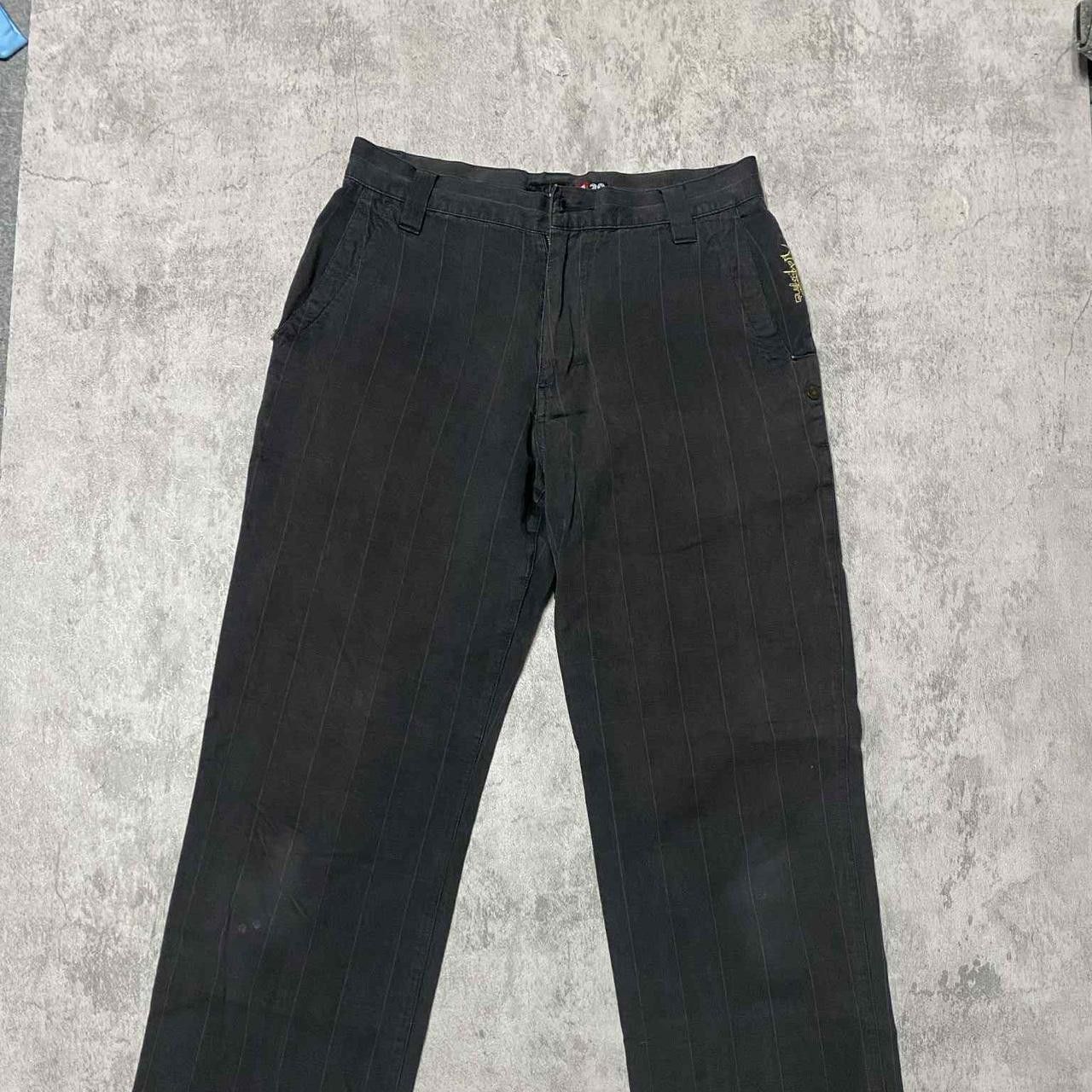 Other Black pinstripe cargo pants #grunge Size 30" / US 8 / IT 44 - 3 Thumbnail