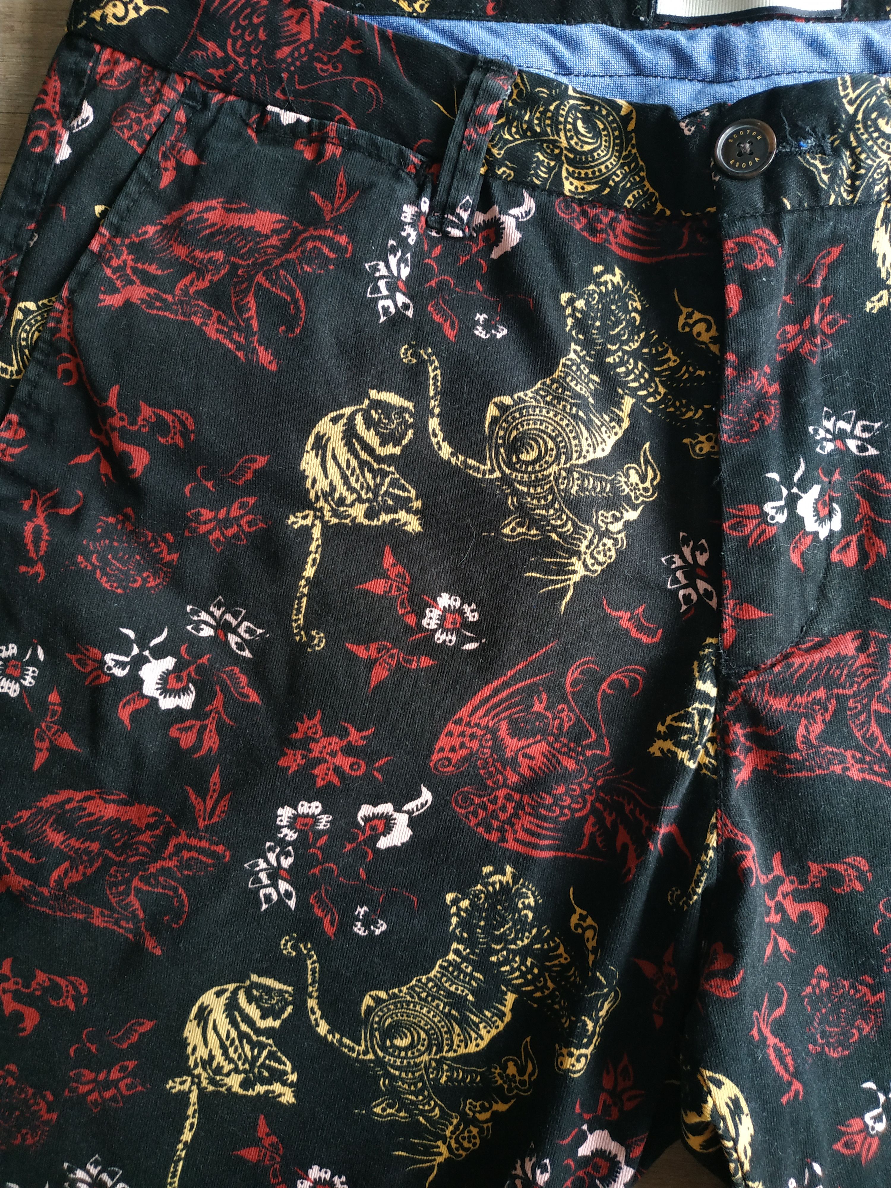Scotch & Soda Scotch & Soda Men's Jungle Print Chino Shorts, W33 Size US 33 - 5 Thumbnail