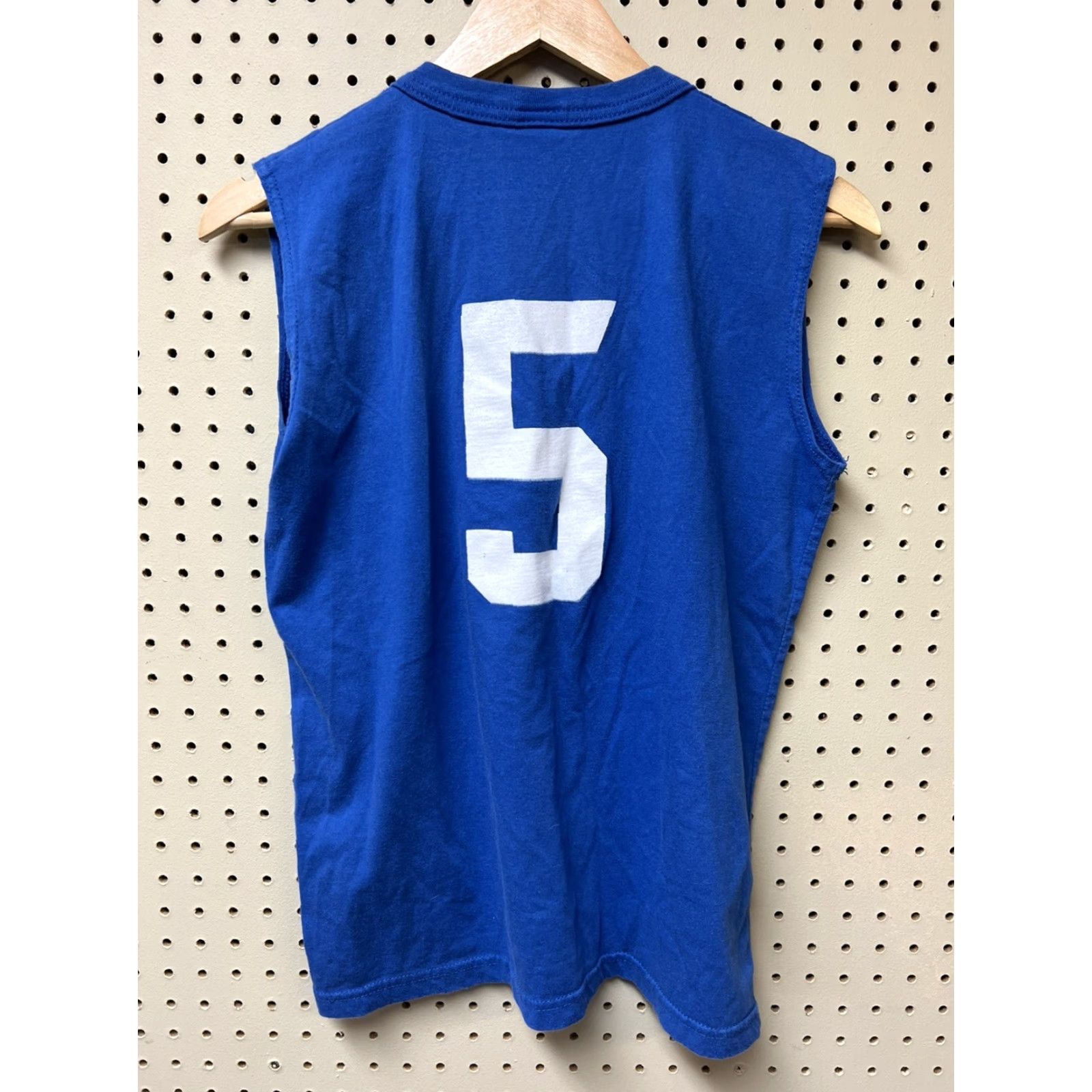 Vintage VINTAGE Alleson Athletic Bintage Clarendon Cyclones Highschool Sports Jersey Shirt Blue Sleeveless Medium Women Plus T-Shirt Size M / US 6-8 / IT 42-44 - 2 Thumbnail