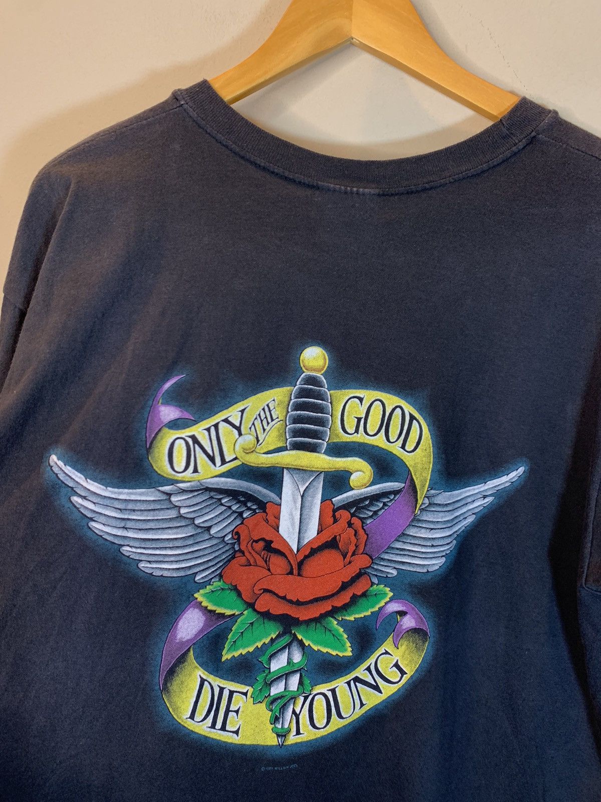 Band Tees × Vintage *RARE* Vintage 1990 Billy Joel Storm Front Tour T-Shirt - XL Size US XL / EU 56 / 4 - 4 Thumbnail