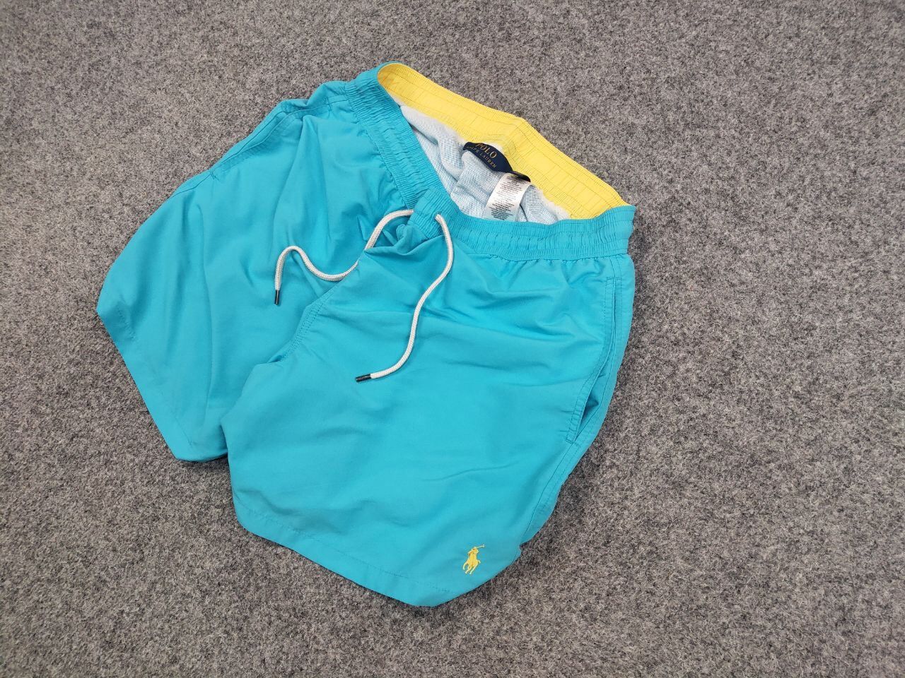 Polo Ralph Lauren Vintage 90's Polo Ralph Lauren Nylon Blue Logo Casual Shorts Size US 36 / EU 52 - 3 Thumbnail
