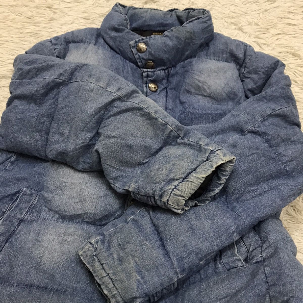 Japanese Brand Vintage Quality Garment Knackered Puffer Jacket Size US M / EU 48-50 / 2 - 16 Thumbnail