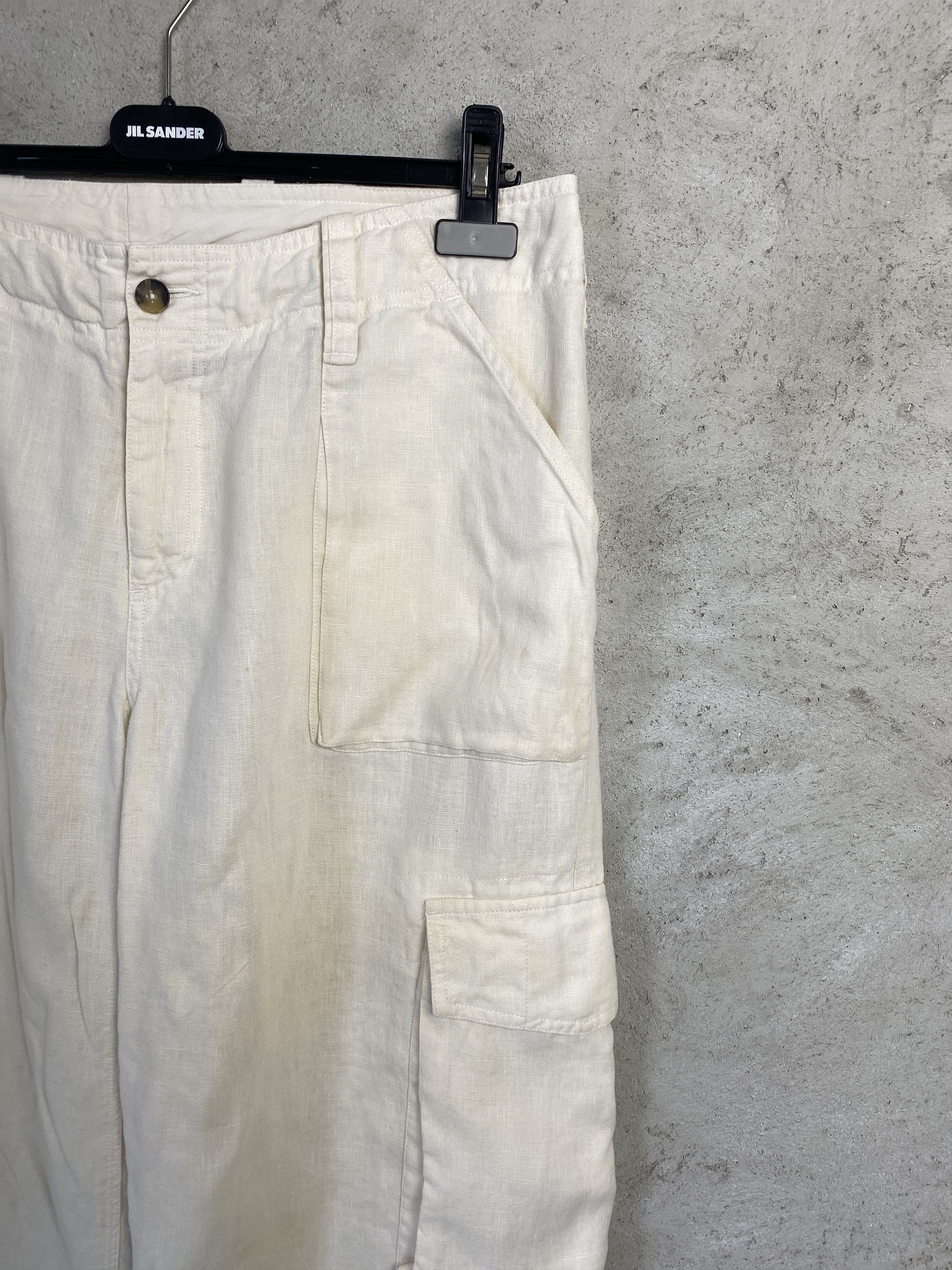 Burberry Burberry linen casual pants pockets Size US 33 - 2 Thumbnail