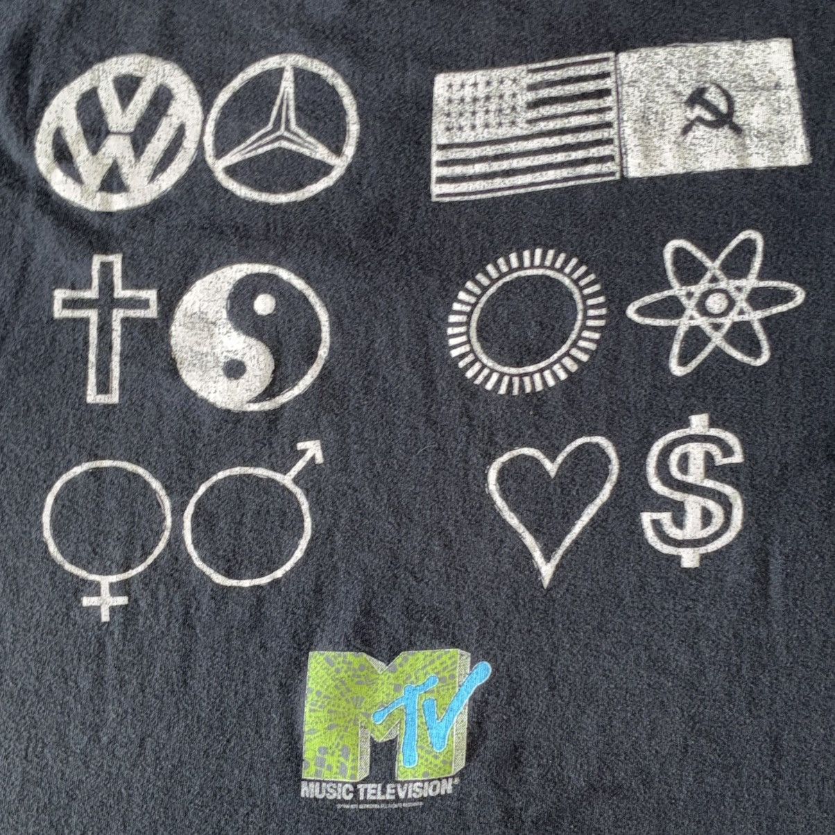 Mtv 90s MTV fractal tee shirt Rare Size US XL / EU 56 / 4 - 2 Thumbnail