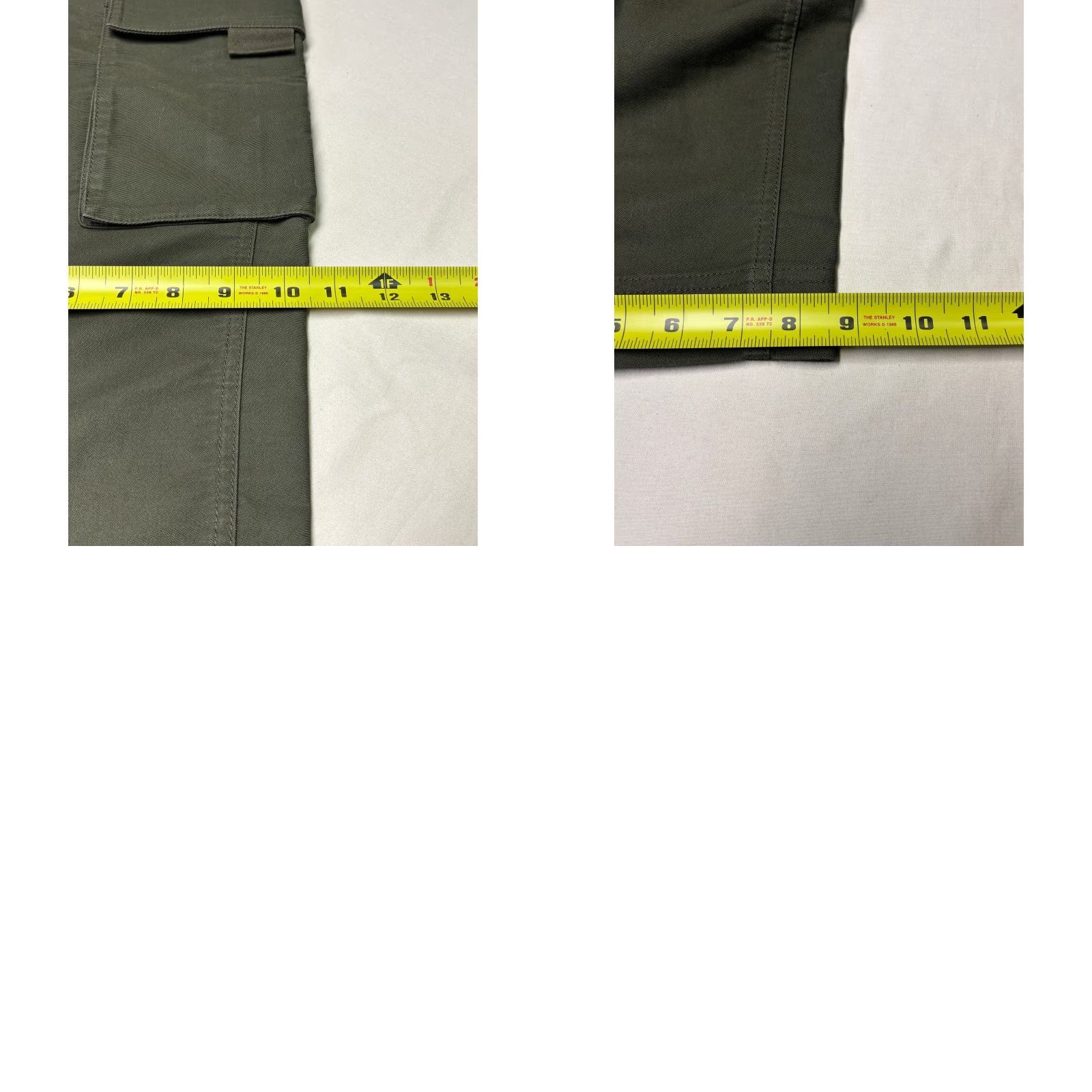 ME+EM ME+EM Cargo Pants Womens Regular 29 Green Cotton Twill High Rise Inseam 27 29 38 Pockets Button Zip Vintage? No Not N/A Size 29" - 9 Thumbnail