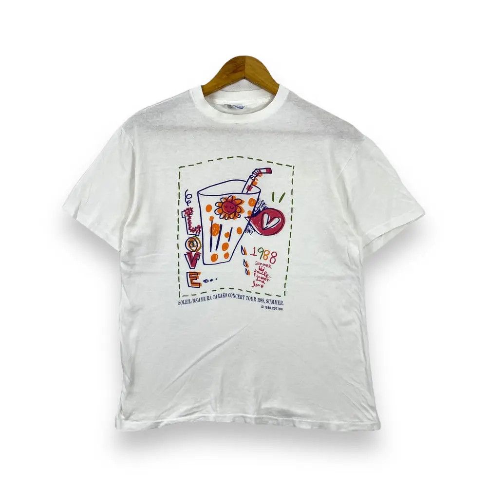 Band Tees Vintage 80's TAKAKO OKAMURA SOLEIL Concert Tour Tee Shirt Size US L / EU 52-54 / 3 - 1 Thumbnail