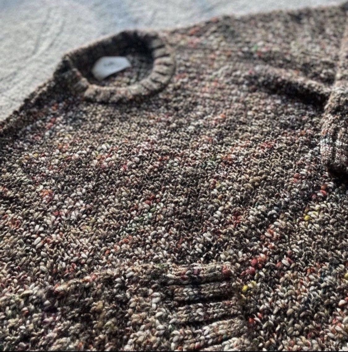 Folk Mixed Yarn Brown Sweater Size US XL / EU 56 / 4 - 2 Thumbnail