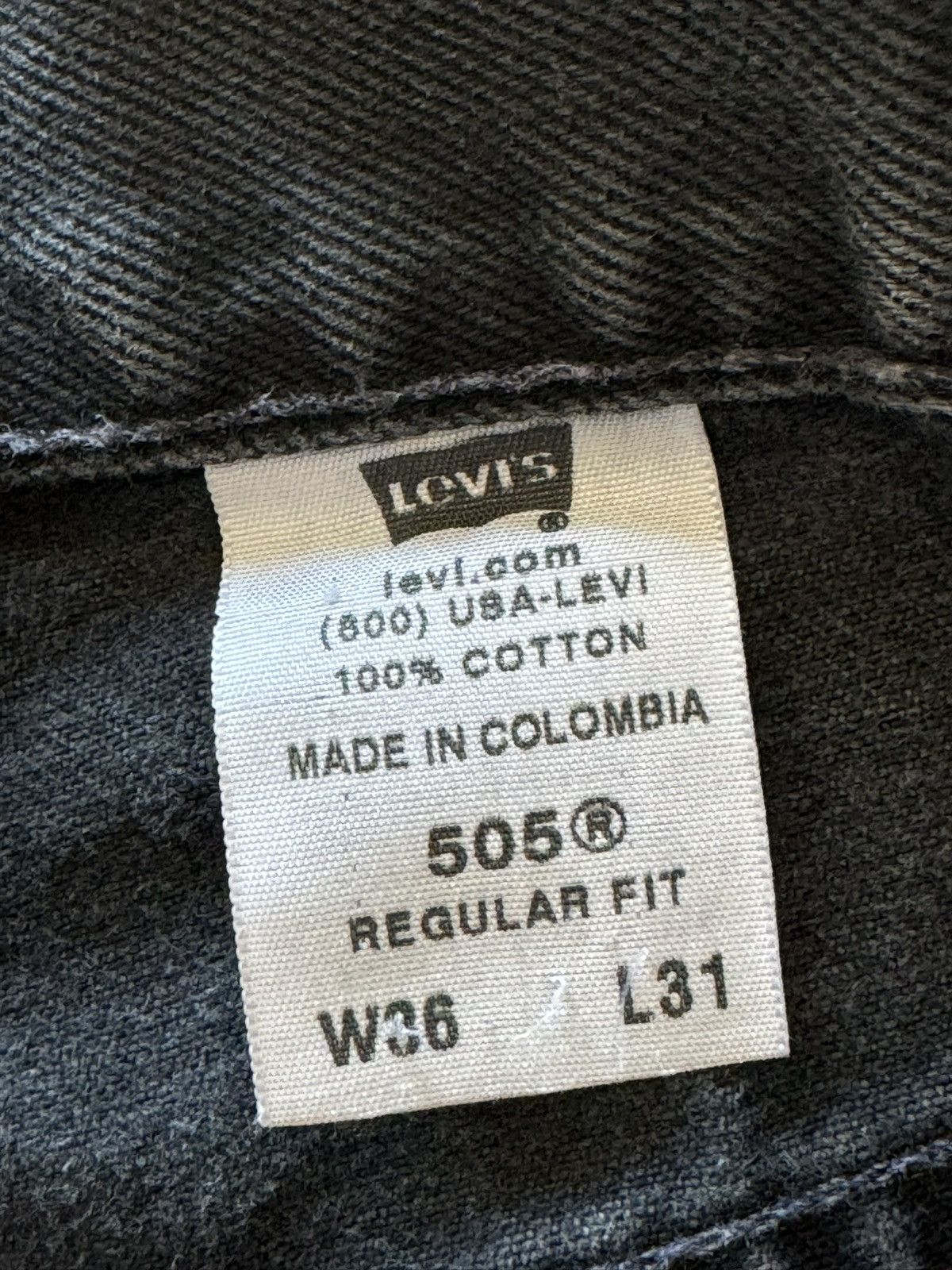 Levi's Levi Jeans 505 regular fit W36 x L31 Size US 36 / EU 52 - 4 Thumbnail