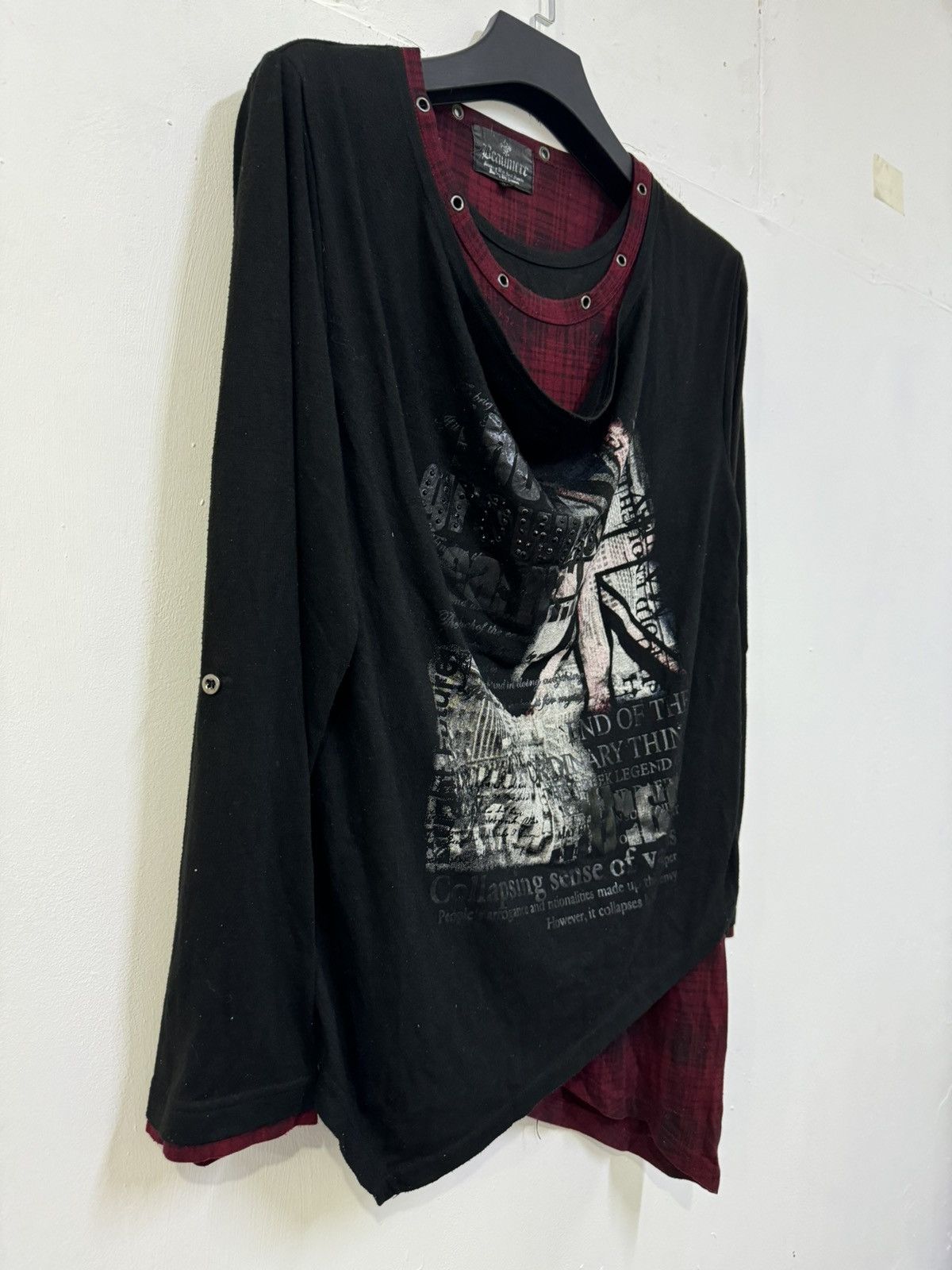 20471120 💥RARE PUNK DESIGNE 3 LAYER BONDAGE SHIRT LGB STYLE Size XL / US 12-14 / IT 48-50 - 2 Thumbnail
