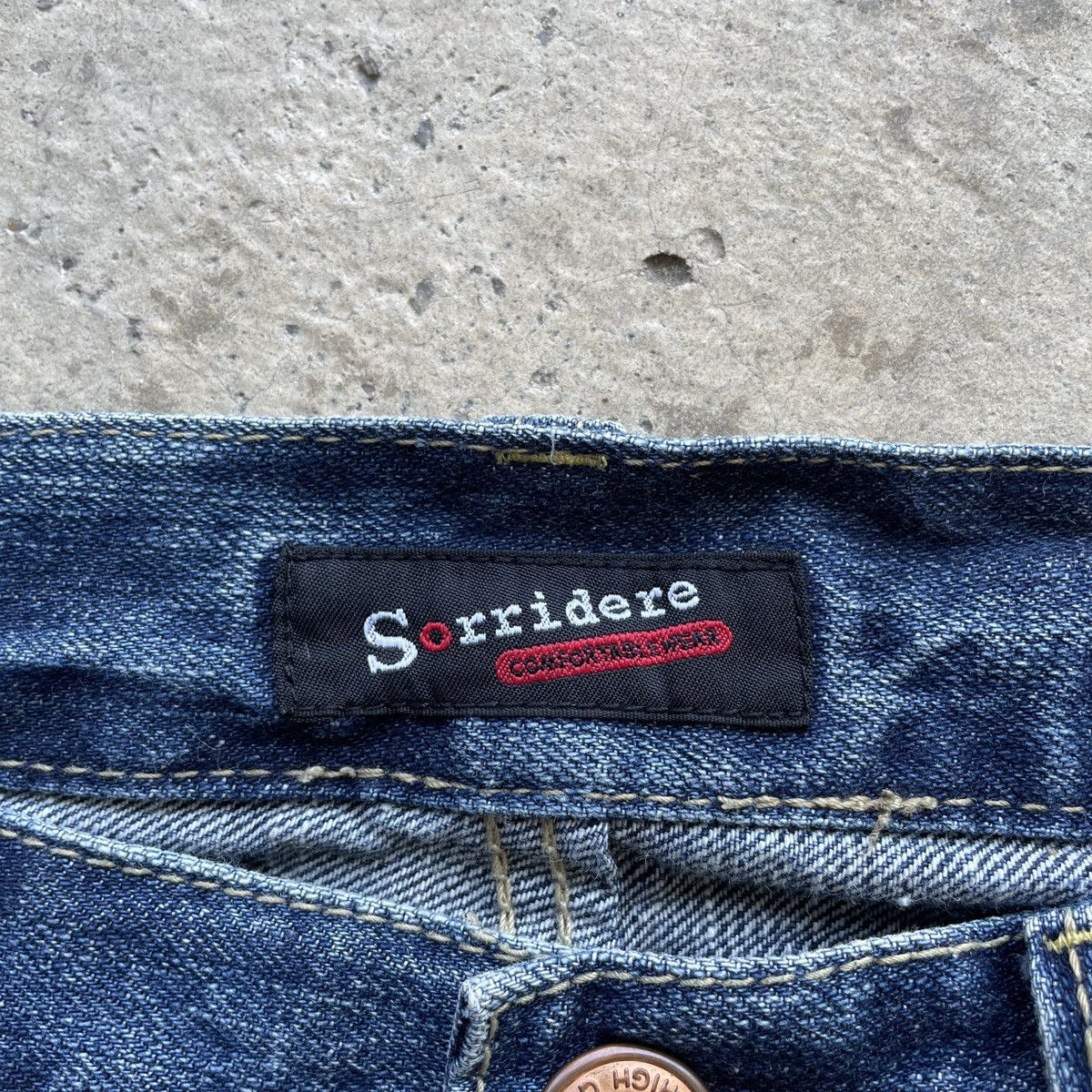 Japanese Brand Vintage Japan Brand Sorridere Painter Faded Cropped Jeans Size US 33 - 6 Thumbnail
