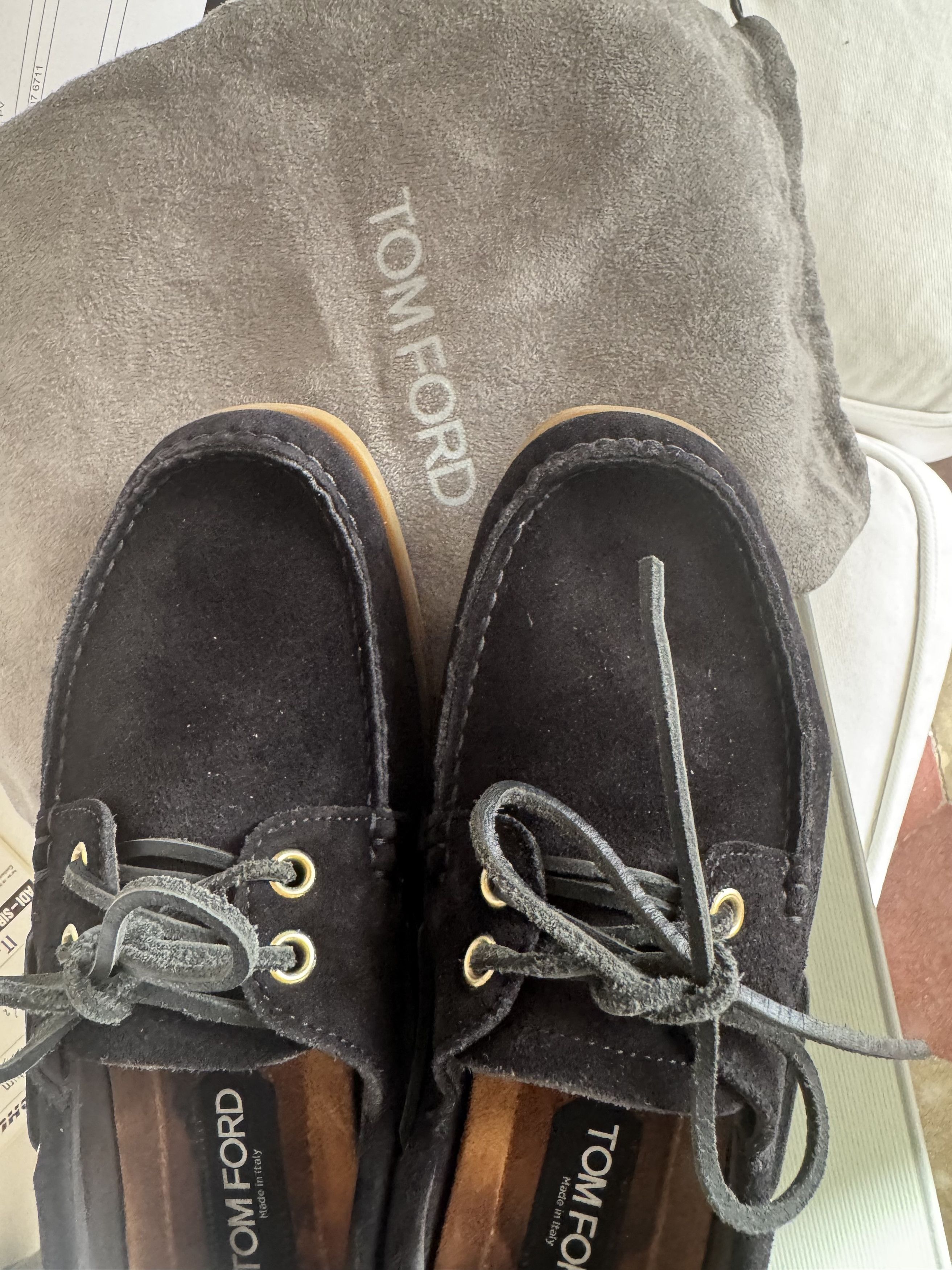Tom Ford Robin Suede Boat Shoes Size US 8 / EU 41 - 1 Thumbnail