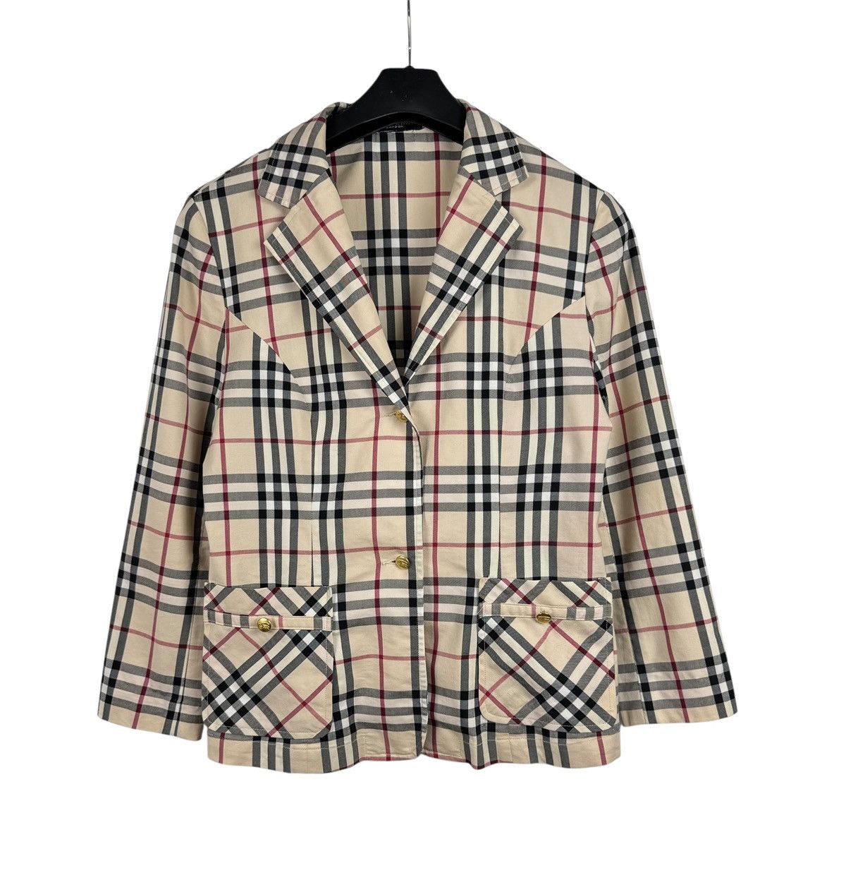 Burberry × Vintage Burberry London Full Check Jacket Vintage made in Hong Kong Size M / US 6-8 / IT 42-44 - 8 Thumbnail