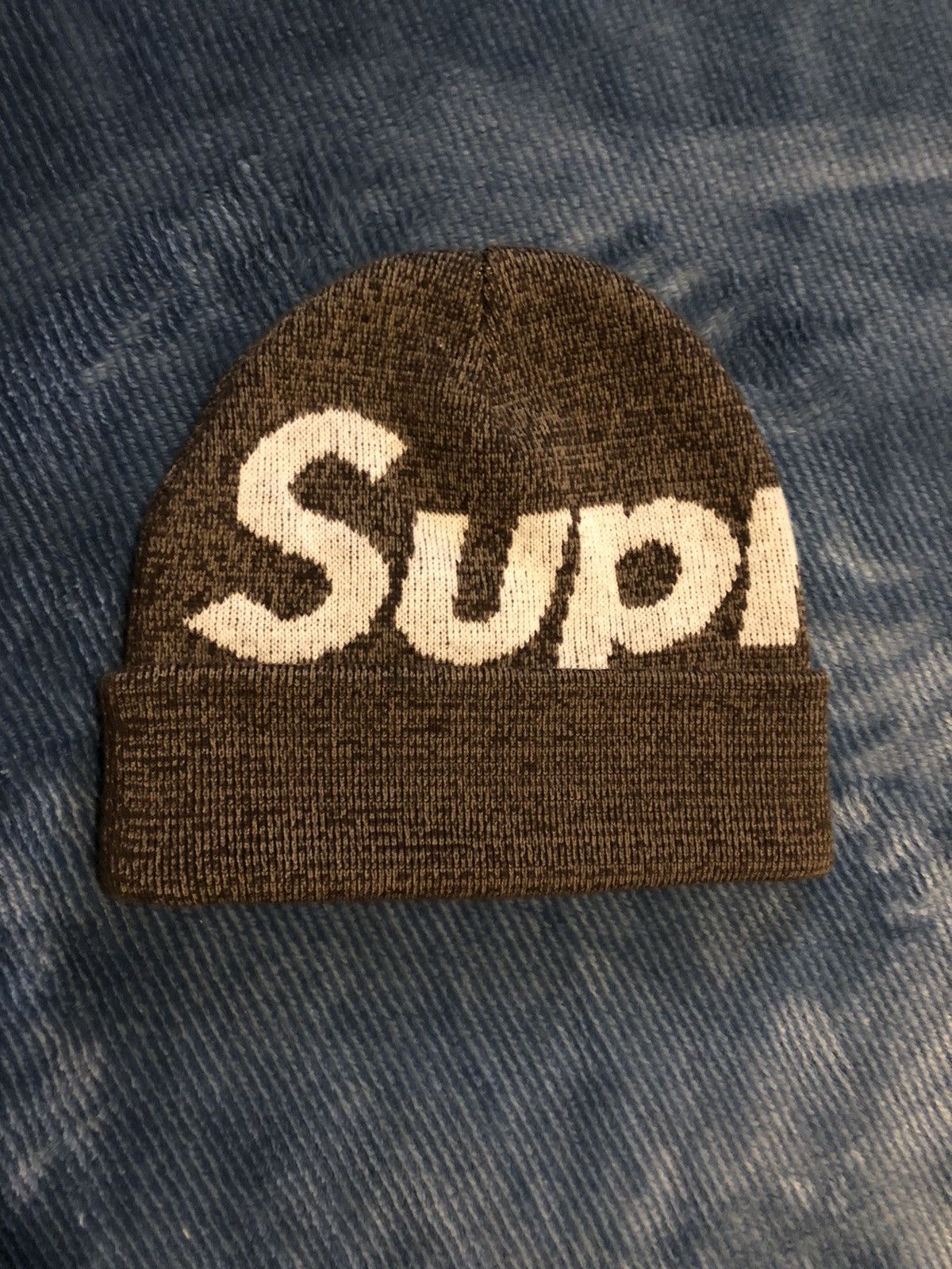 Supreme Big Logo Beanie | Grailed