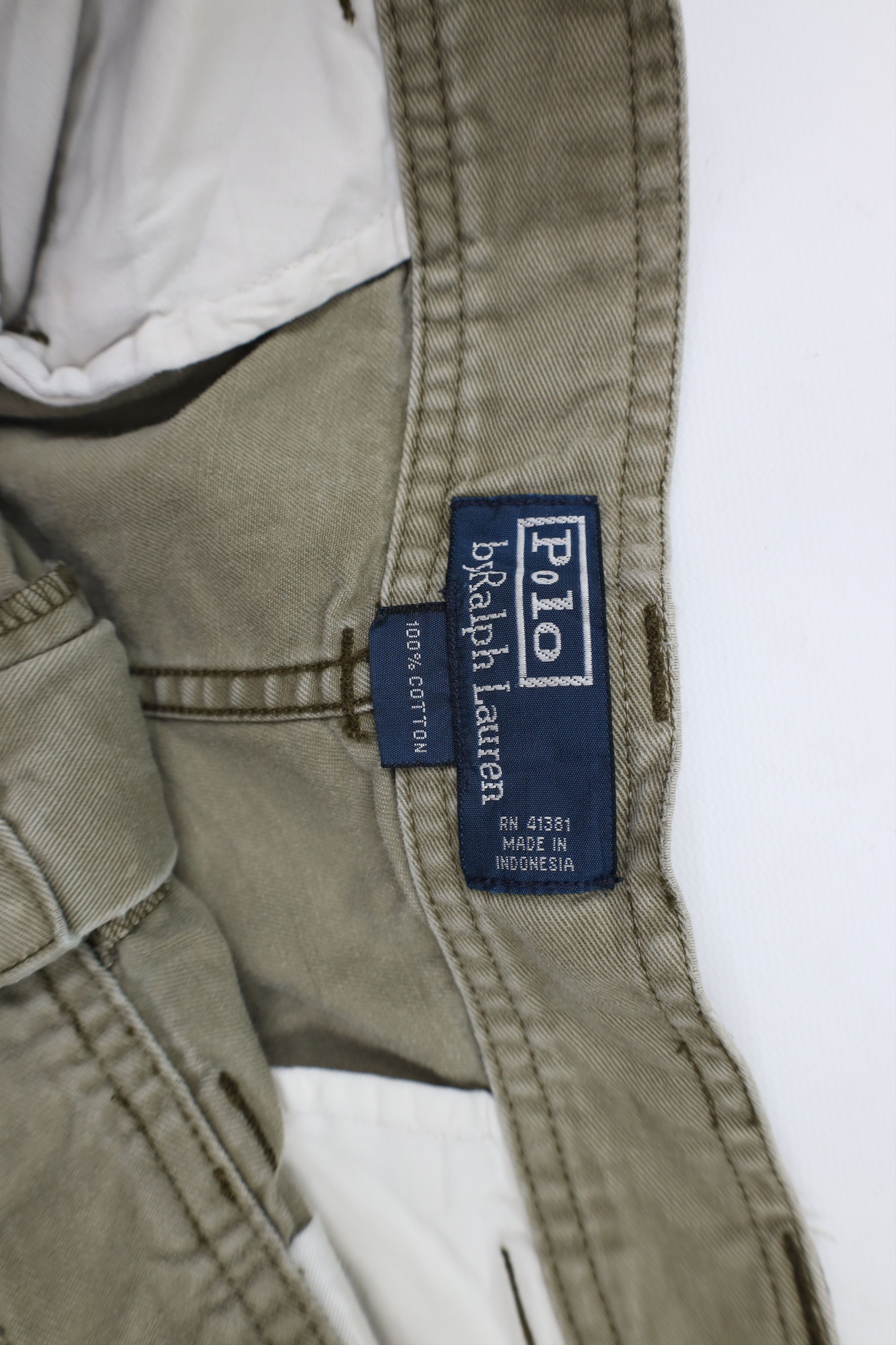 Polo Ralph Lauren Vintage 90s Ralph Lauren Spell Military Cargo Shorts Green Size US 36 / EU 52 - 7 Thumbnail