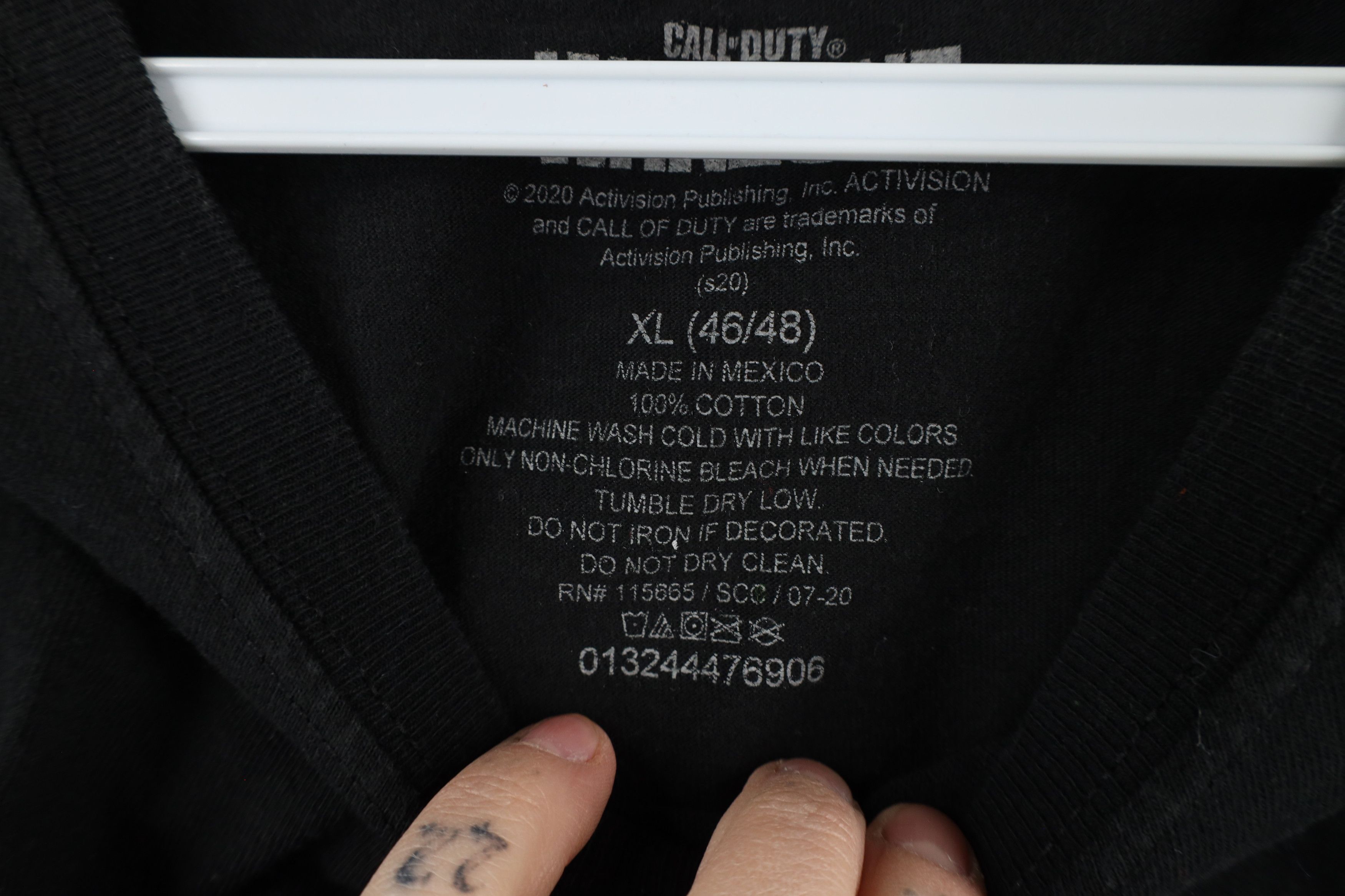 Vintage Y2K Streetwear Call of Duty Video Game Gamer T-Shirt Black Size US XL / EU 56 / 4 - 9 Thumbnail