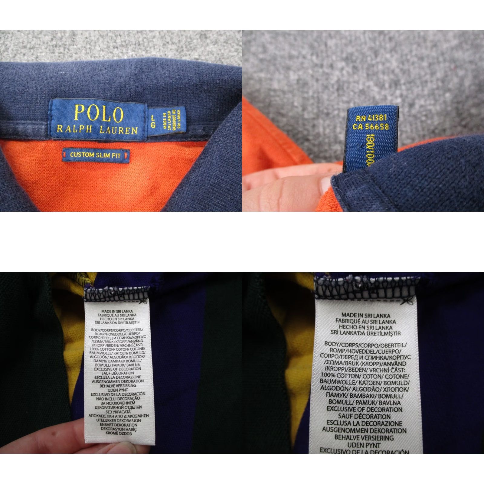 Polo Ralph Lauren Polo Ralph Lauren Shirt Men L Crest Striped Custom Slim Fit Golf Pony Colorful Size US L / EU 52-54 / 3 - 8 Thumbnail
