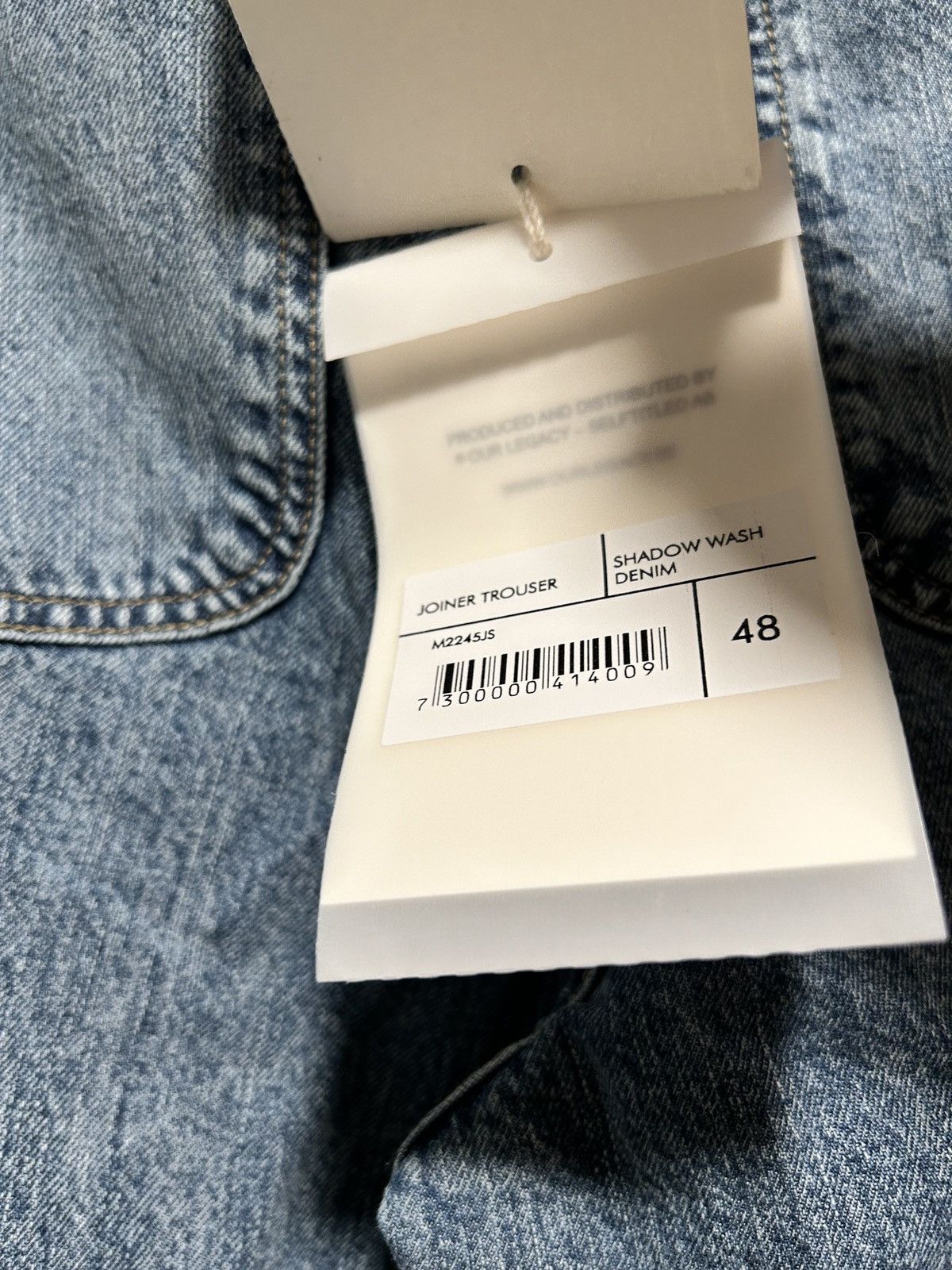 Our Legacy Our Legacy Joiner Trouser Shadow Wash Denim size 48 Size US 32 / EU 48 - 7 Thumbnail