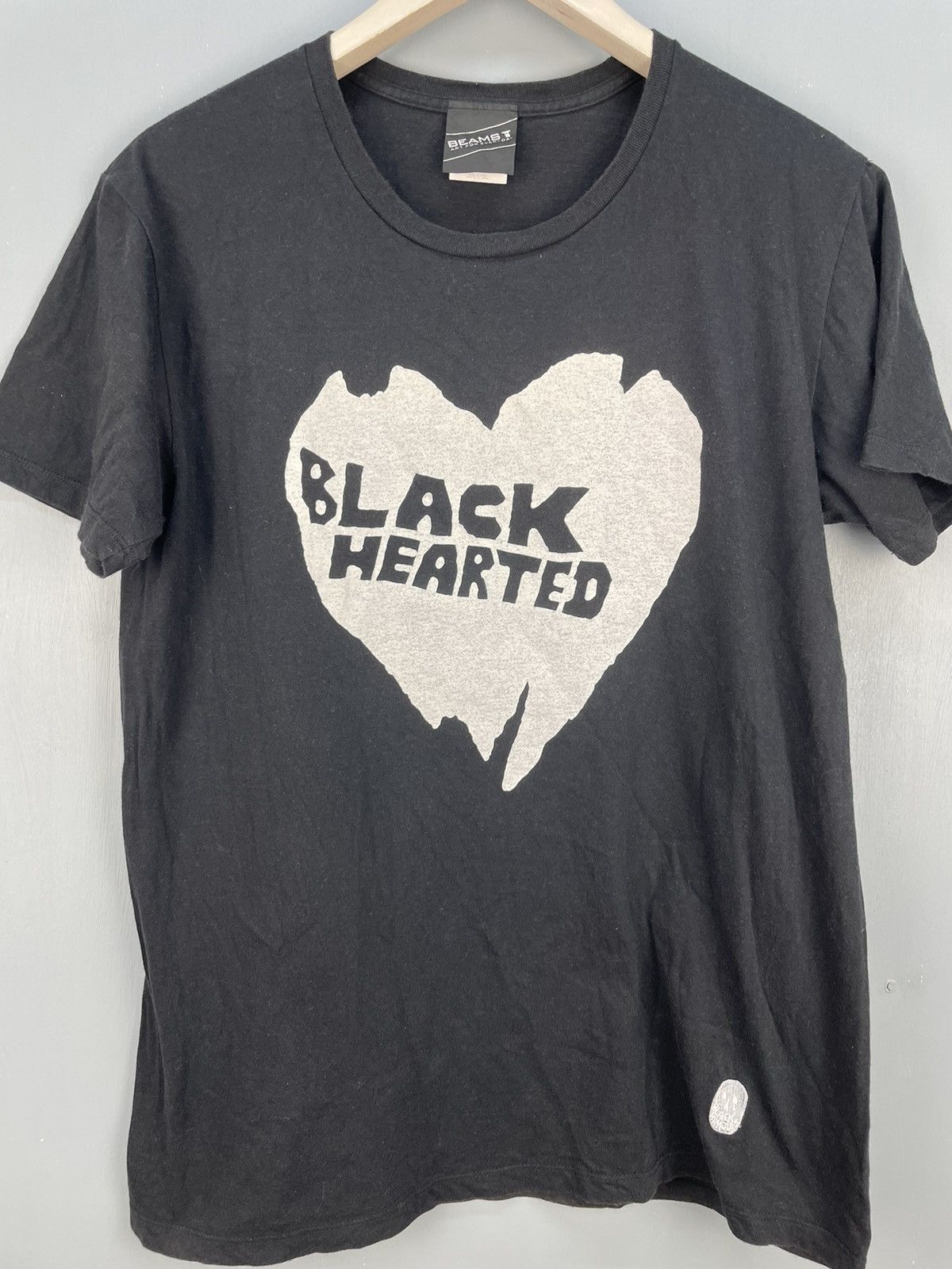 Beams Plus × Japanese Brand Beams Black Hearted t shirt Size US L / EU 52-54 / 3 - 3 Thumbnail