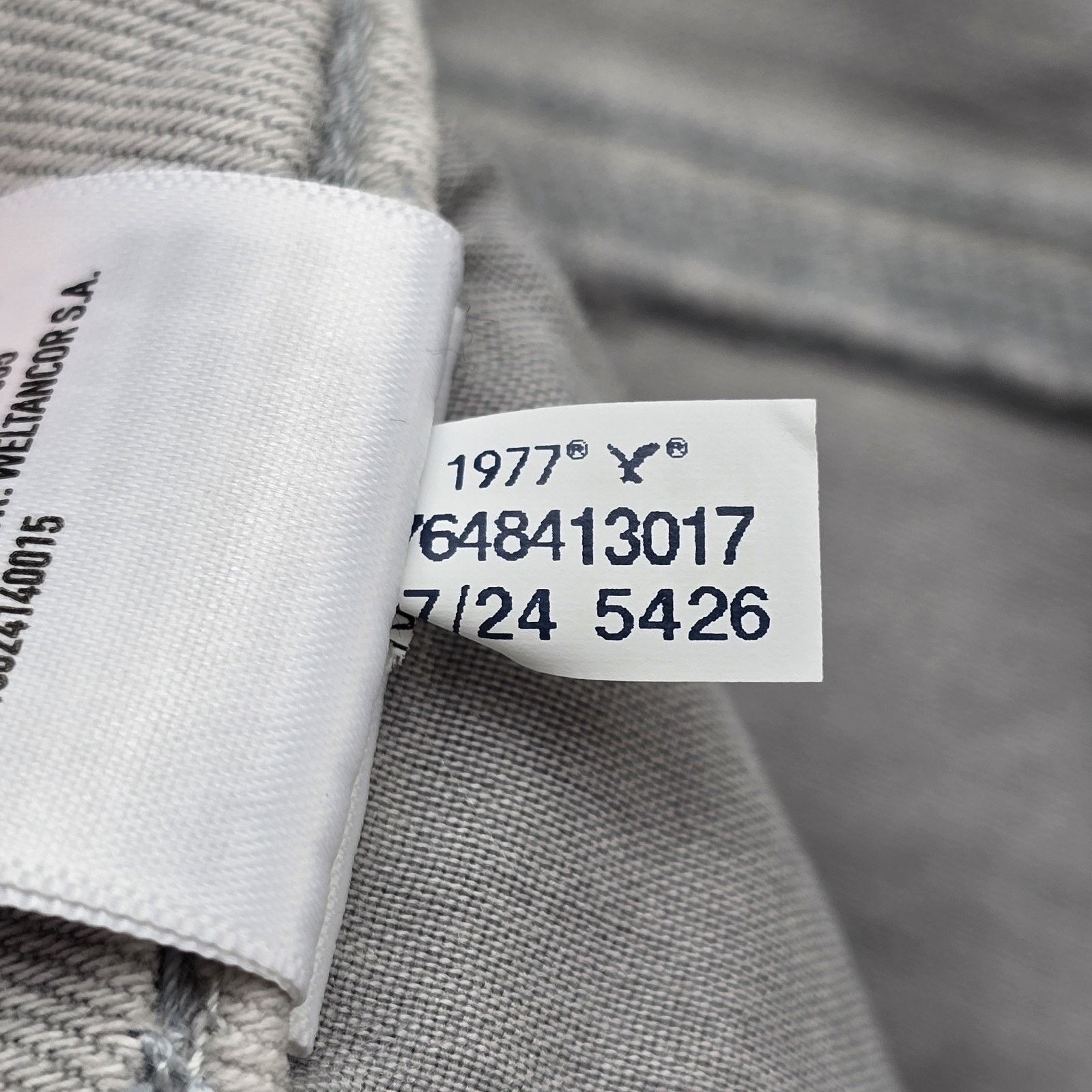 Abercrombie & Fitch Abercrombie Fitch Stovepipe Jeans 10 Long Gray (Fits 34x30) Size 34" / US 12 / IT 48 - 7 Thumbnail