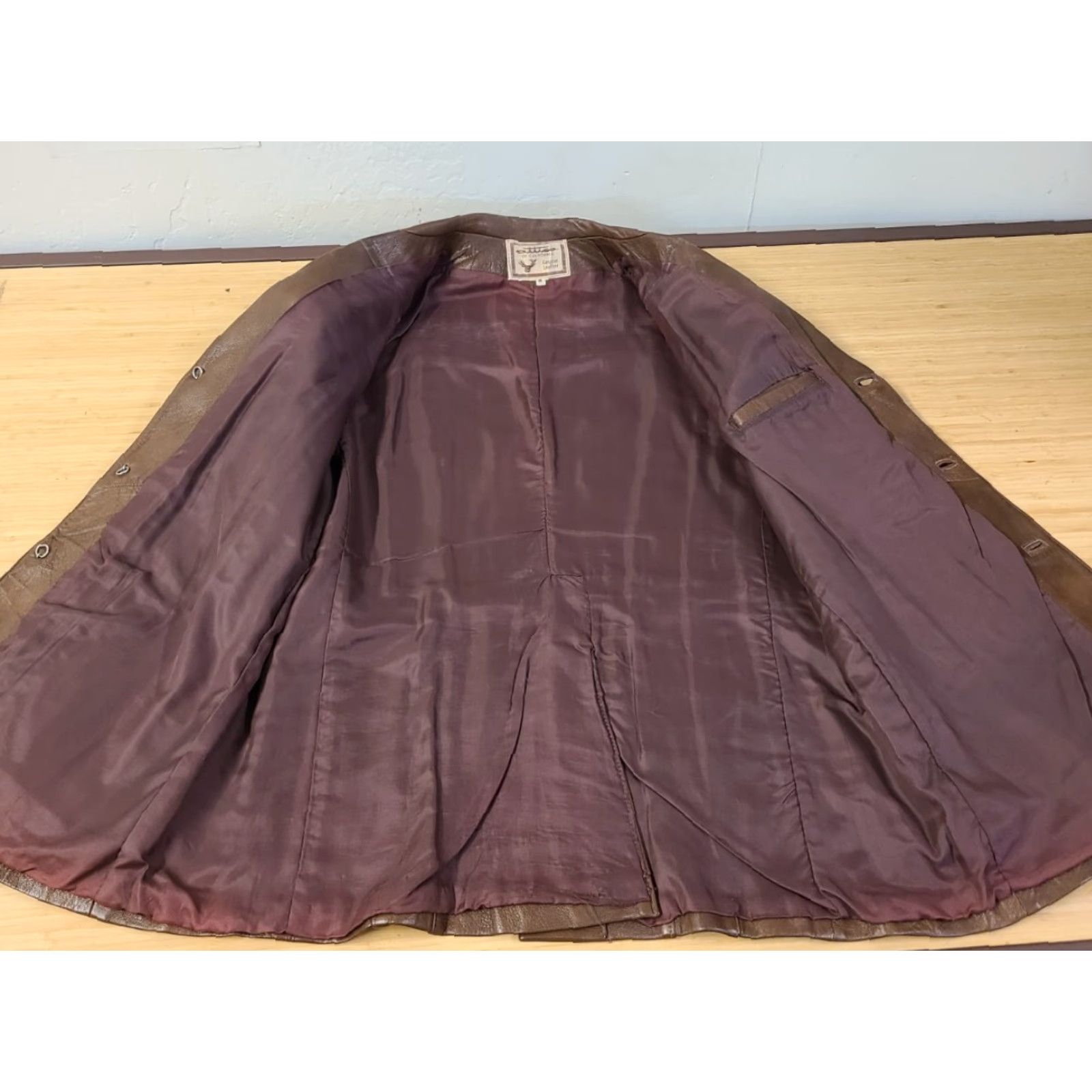 Vintage VINTAGE Attica of California Leather Jacket Snaps Brown Men’s 48 Size US M / EU 48-50 / 2 - 5 Thumbnail
