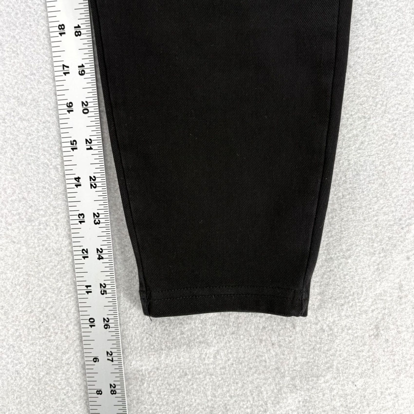 Vintage HALARA Leggings Womens L Black High Rise Twill Jegging Pockets NWT Size 36" / US 14 / IT 50 - 7 Thumbnail
