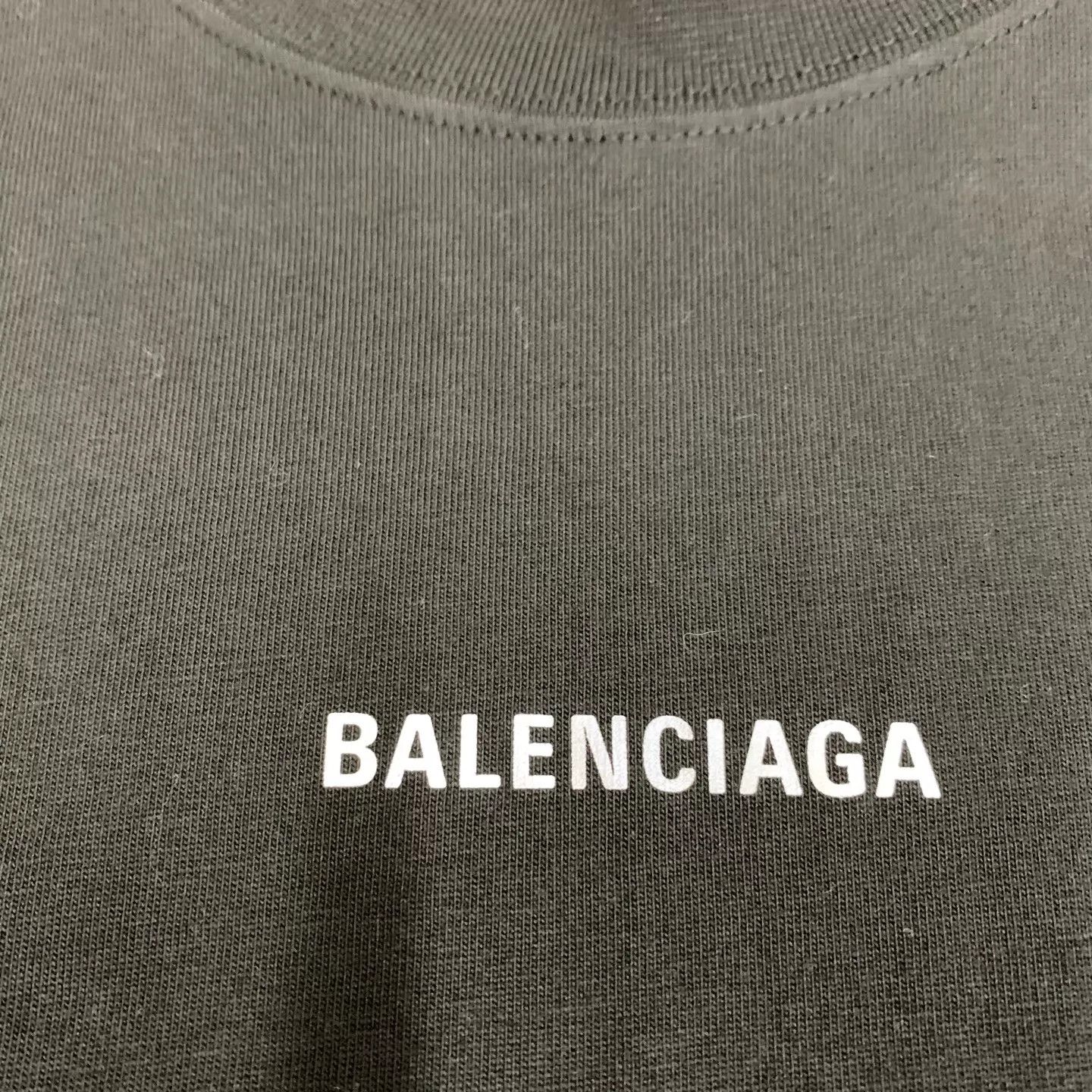 Balenciaga BALENCIAGA Black 3M Reflective Logo Back SS T M Size US M / EU 48-50 / 2 - 6 Thumbnail