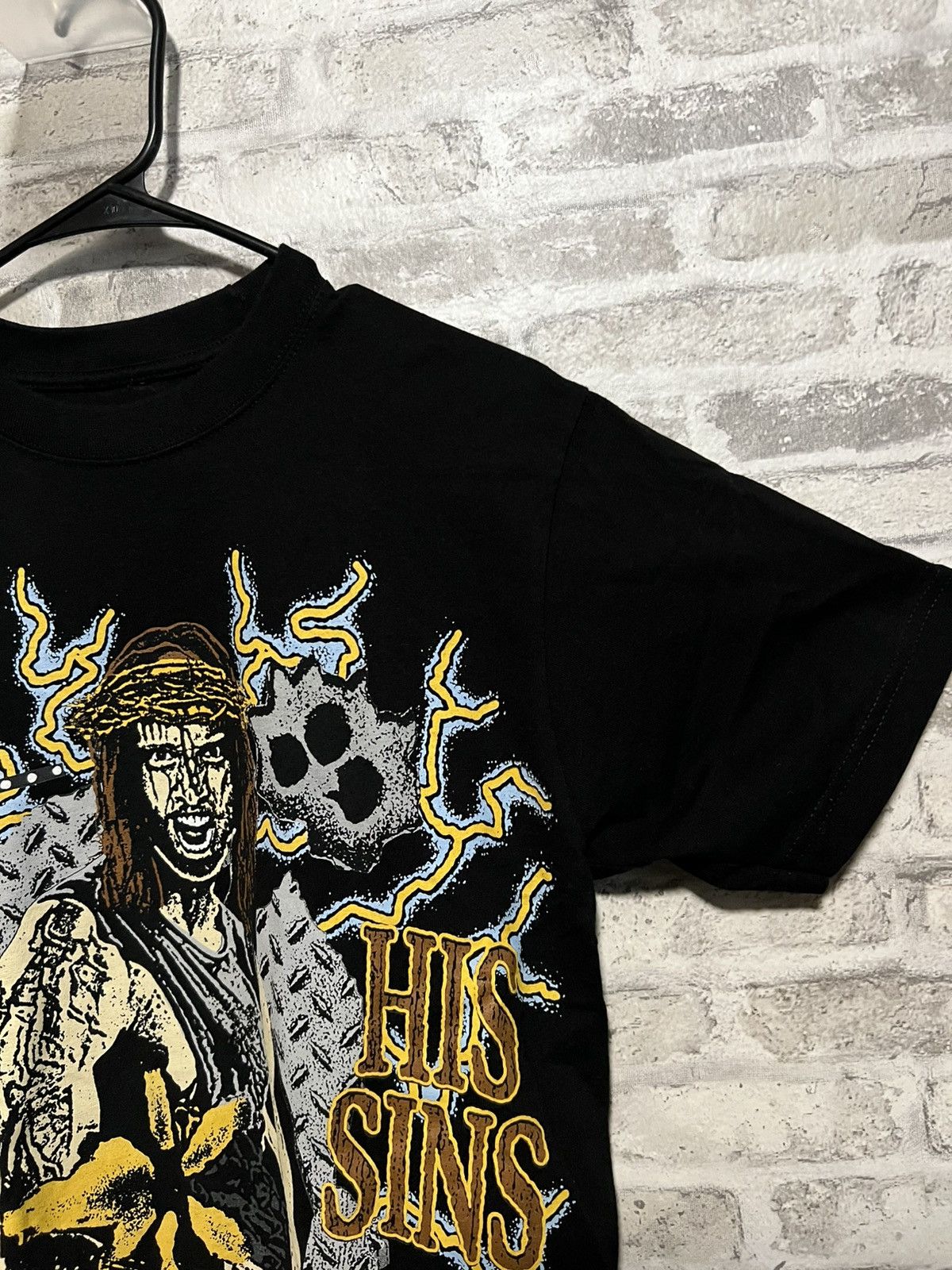 G59 Records HEAVENS.LA - RAMBO TEE (BLACK) MEDIUM Size US M / EU 48-50 / 2 - 7 Thumbnail