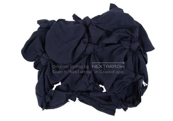 Comme des Garcons COMME des GARCONS Navy Knot Crop Top. Size US M / EU 48-50 / 2 - 3 Thumbnail