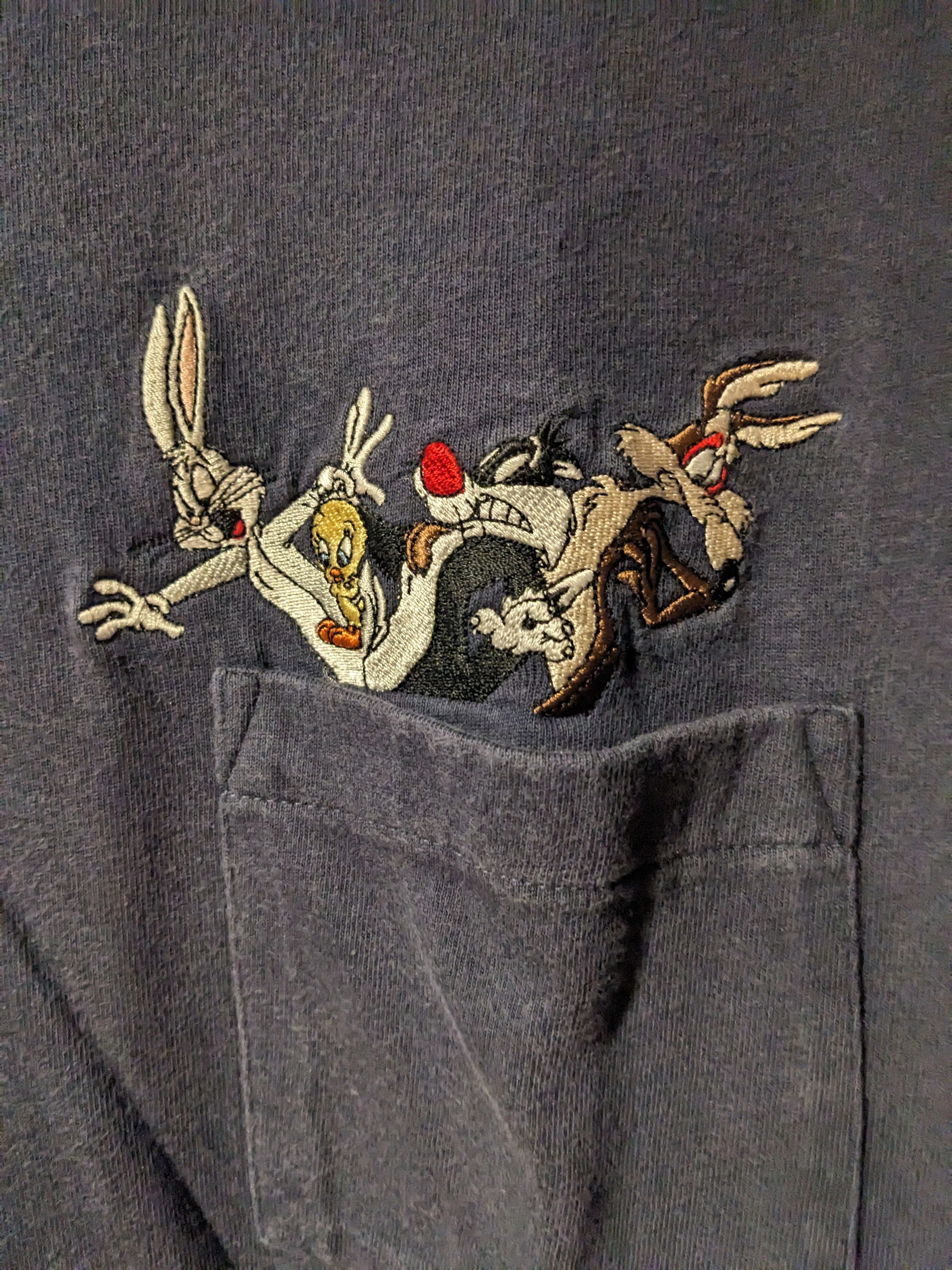 Cartoon Network × Vintage Vintage 90s Looney Tunes Taz Falling Cartoon Long-Sleeve Size US XL / EU 56 / 4 - 2 Thumbnail