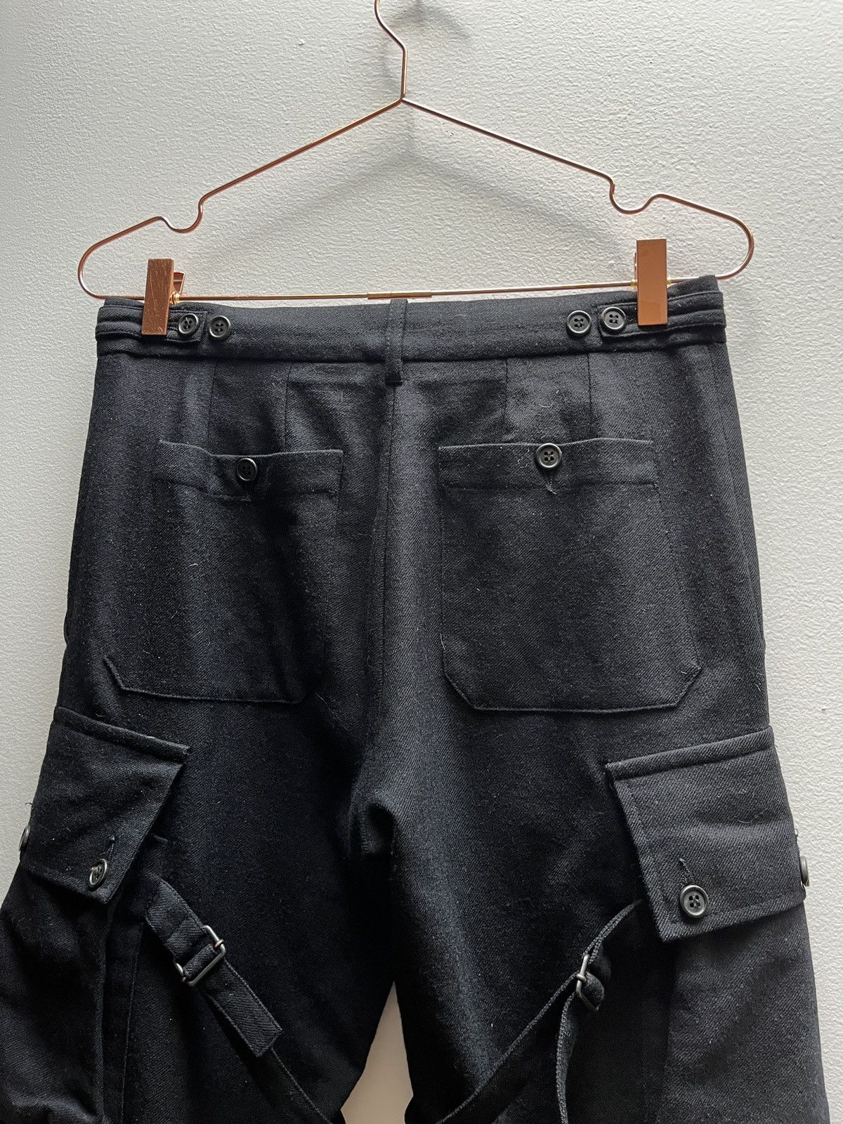 Ann Demeulemeester Ann Demeulemeester FW02 Bondage Cargo Wool Pants Size US 30 / EU 46 - 14 Thumbnail