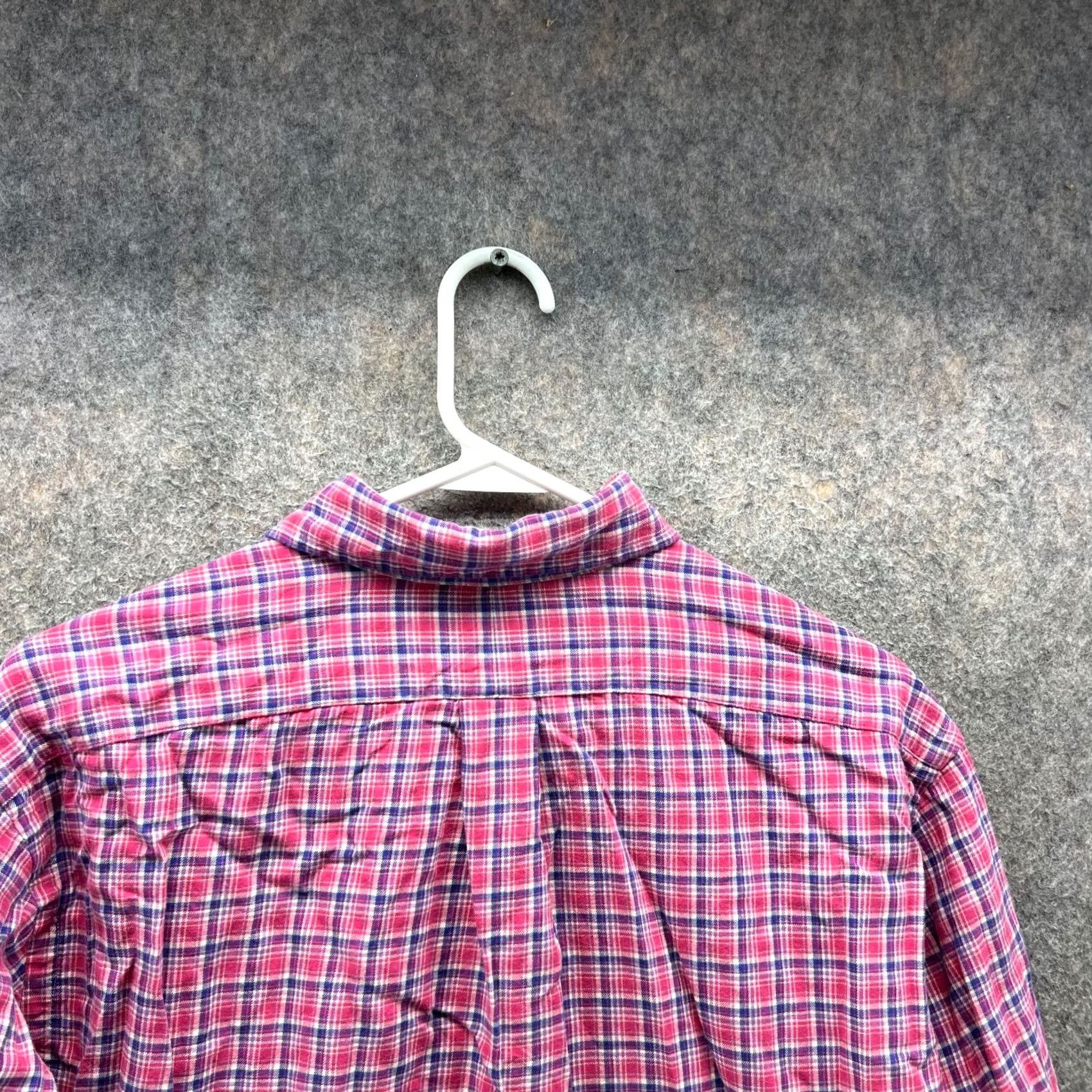 Ralph Lauren VINTAGE Ralph Lauren Shirt Men Medium Pink Button Up Classic Tattersall Plaid Size US M / EU 48-50 / 2 - 6 Thumbnail