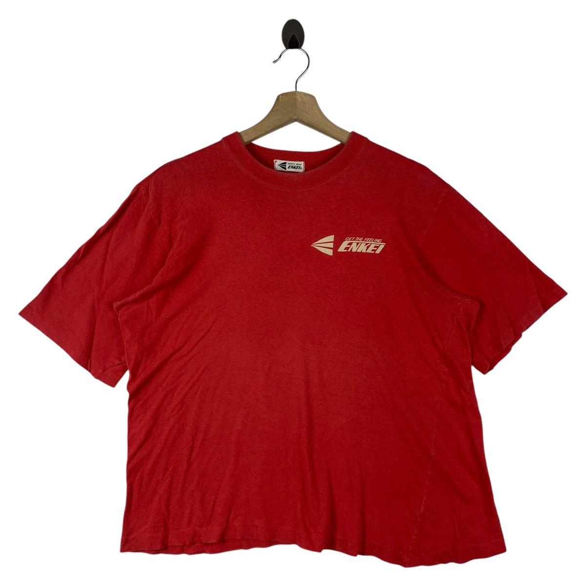 Japanese Brand Vintage ENKEI Small spellout japan sportrim brand print tee Size US L / EU 52-54 / 3 - 1 Thumbnail