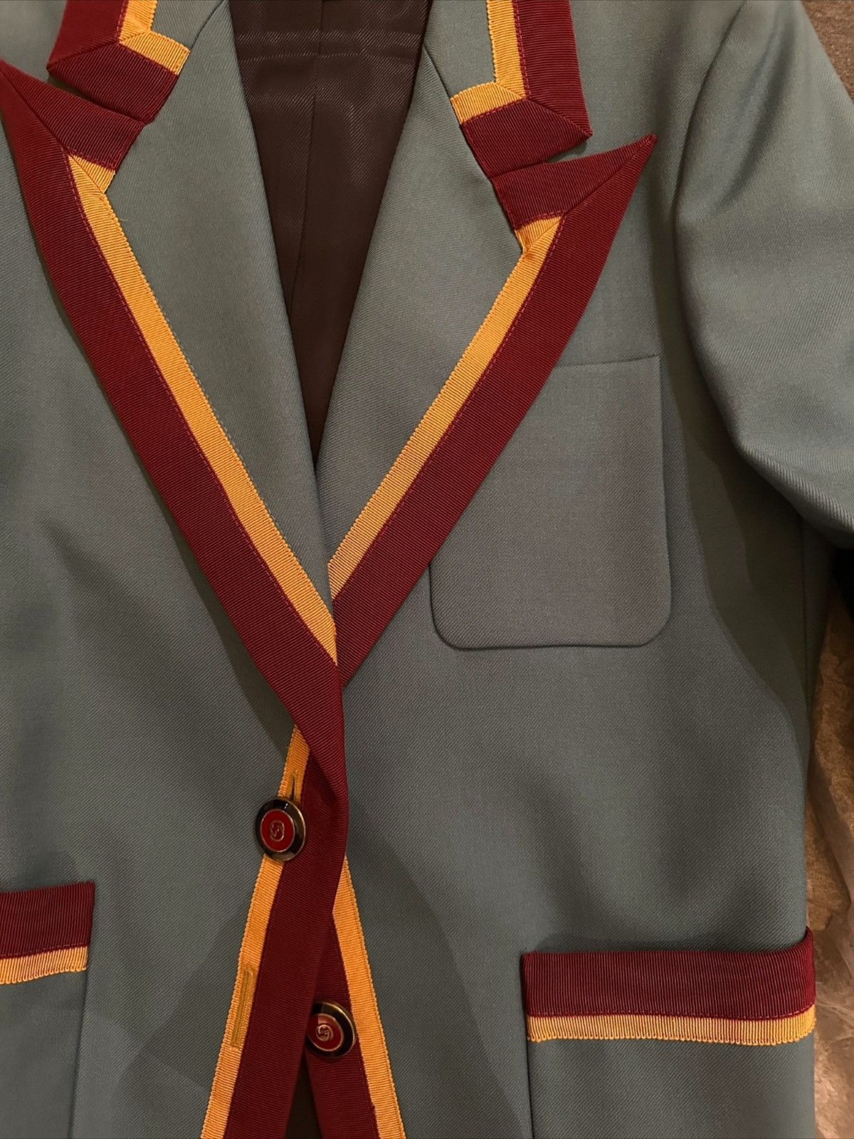 Gucci Gucci Wool Jacket With Ribbon Trim Size S / US 4 / IT 40 - 8 Thumbnail