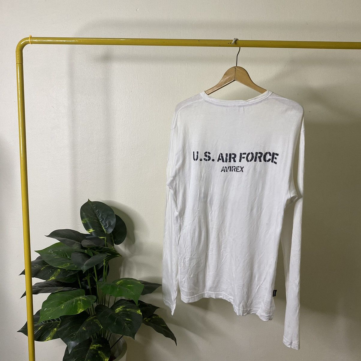 Avirex × Buzz Rickson's × Toyo Enterprises Y2K Avirex USA x US Air Force Army Military LS Tee Size US M / EU 48-50 / 2 - 7 Thumbnail