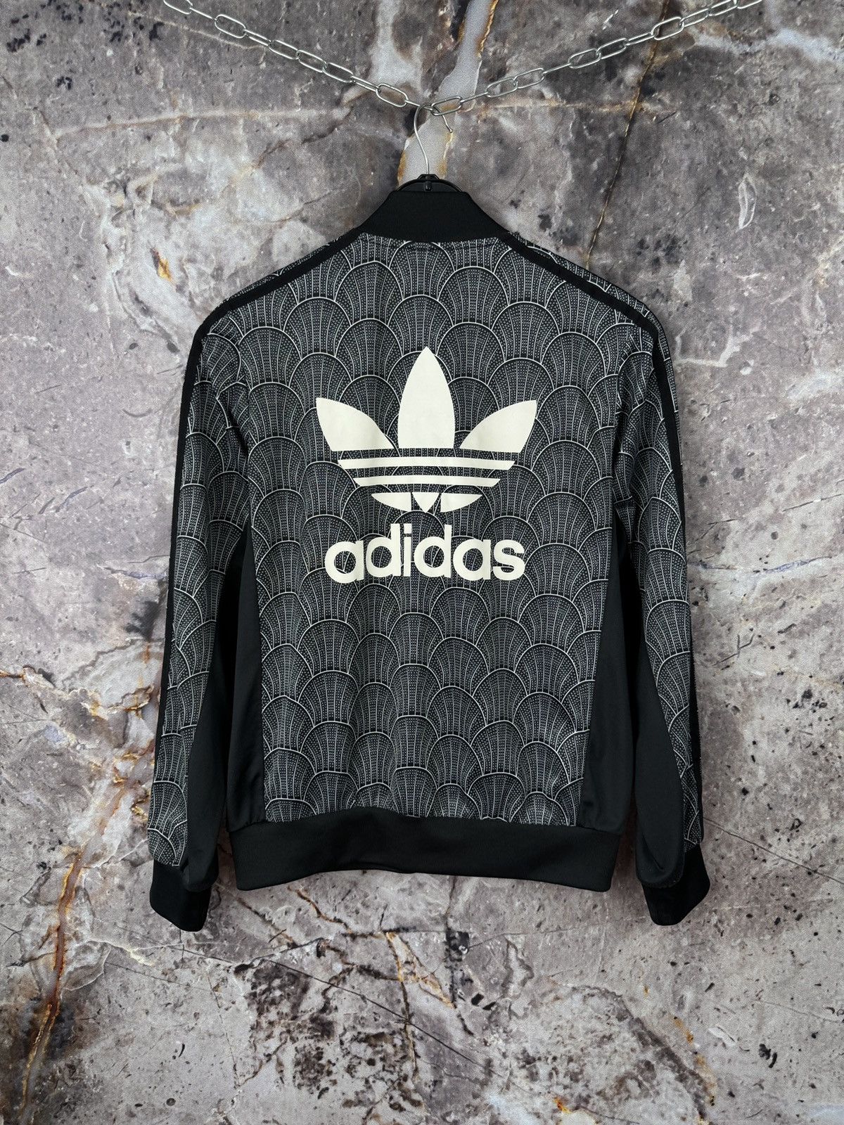 Adidas Adidas Originals Track Jacket Geometric Trefoil Logo Size M / US 6-8 / IT 42-44 - 13 Thumbnail