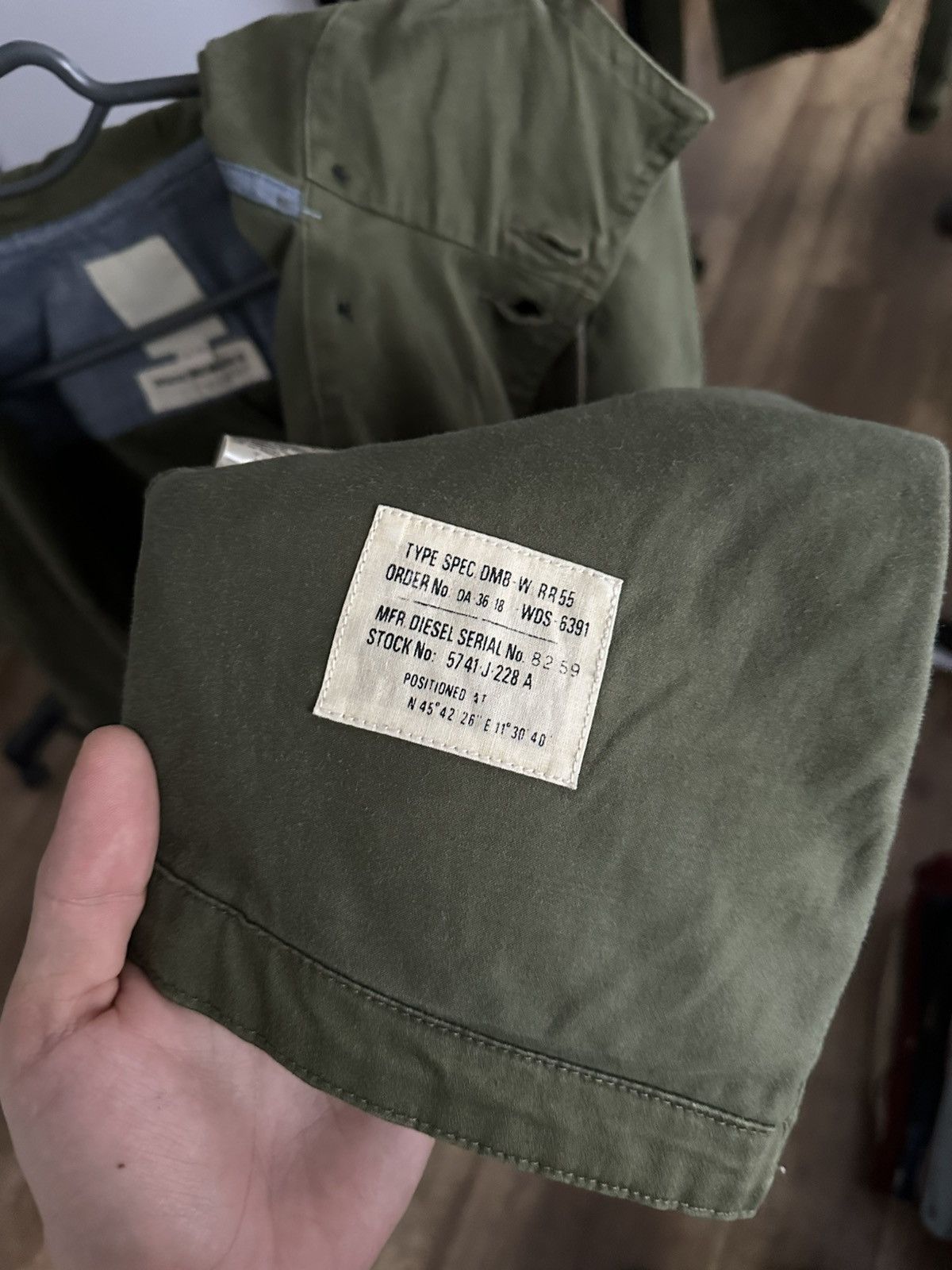 Diesel Diesel Double Coat Canvas Military Jacket Size US XXL / EU 58 / 5 - 13 Thumbnail